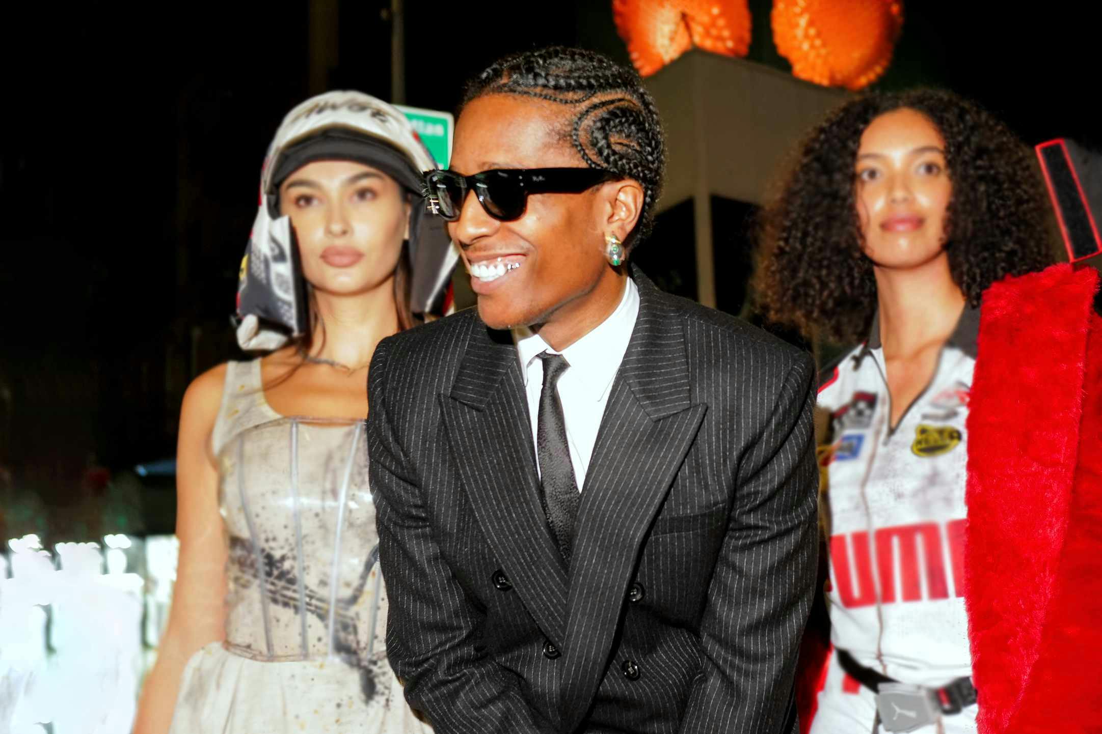 asap rocky at his PUMA collection launch in new york