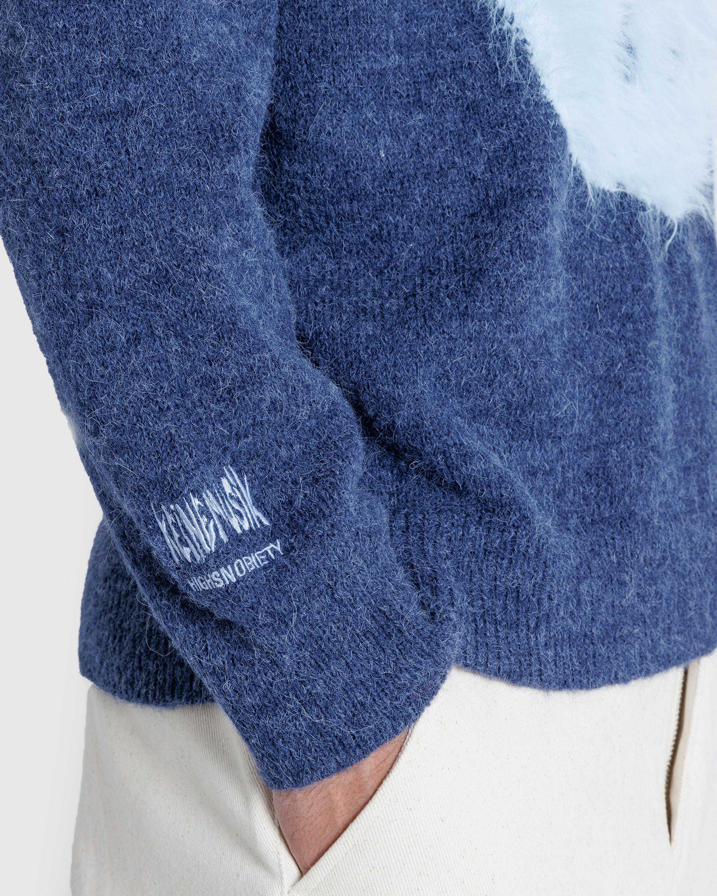 Highsnobiety x Keinemusik – Knitted Sweater - Crewnecks - Dark Blue - Image 5