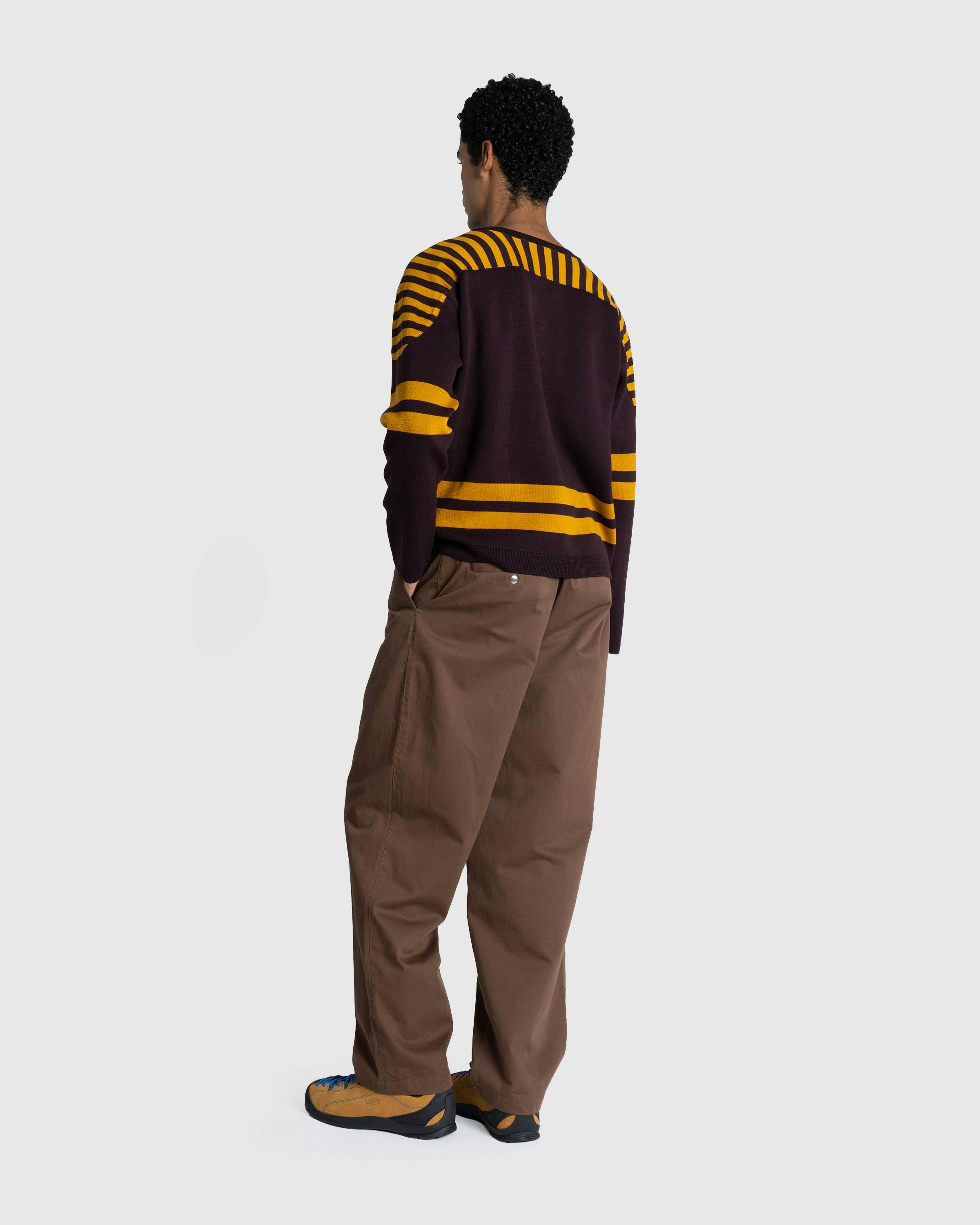 Bode – Rink Sweater Brown/Yellow - Crewnecks - Brown - Image 6