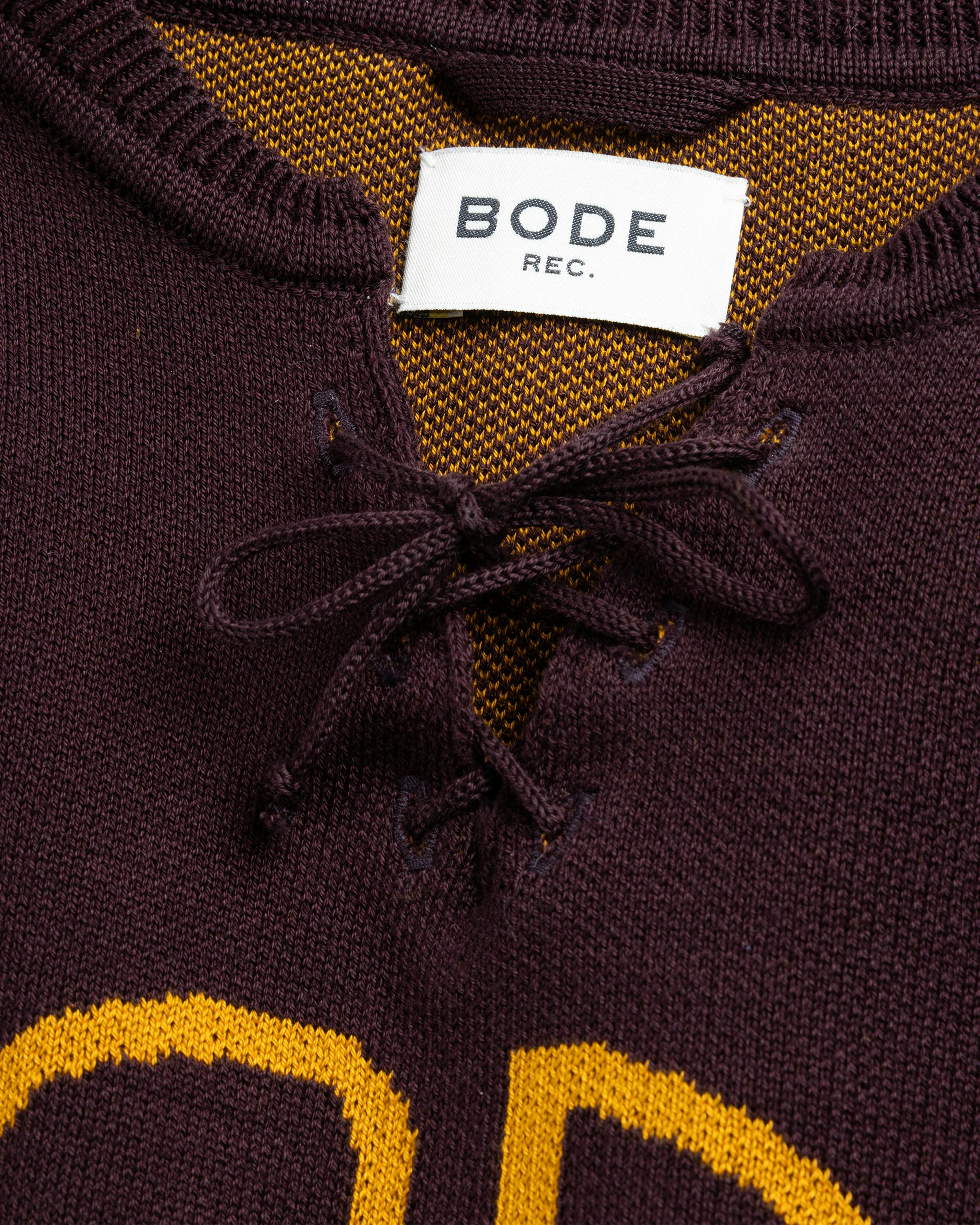 Bode – Rink Sweater Brown/Yellow - Crewnecks - Brown - Image 7