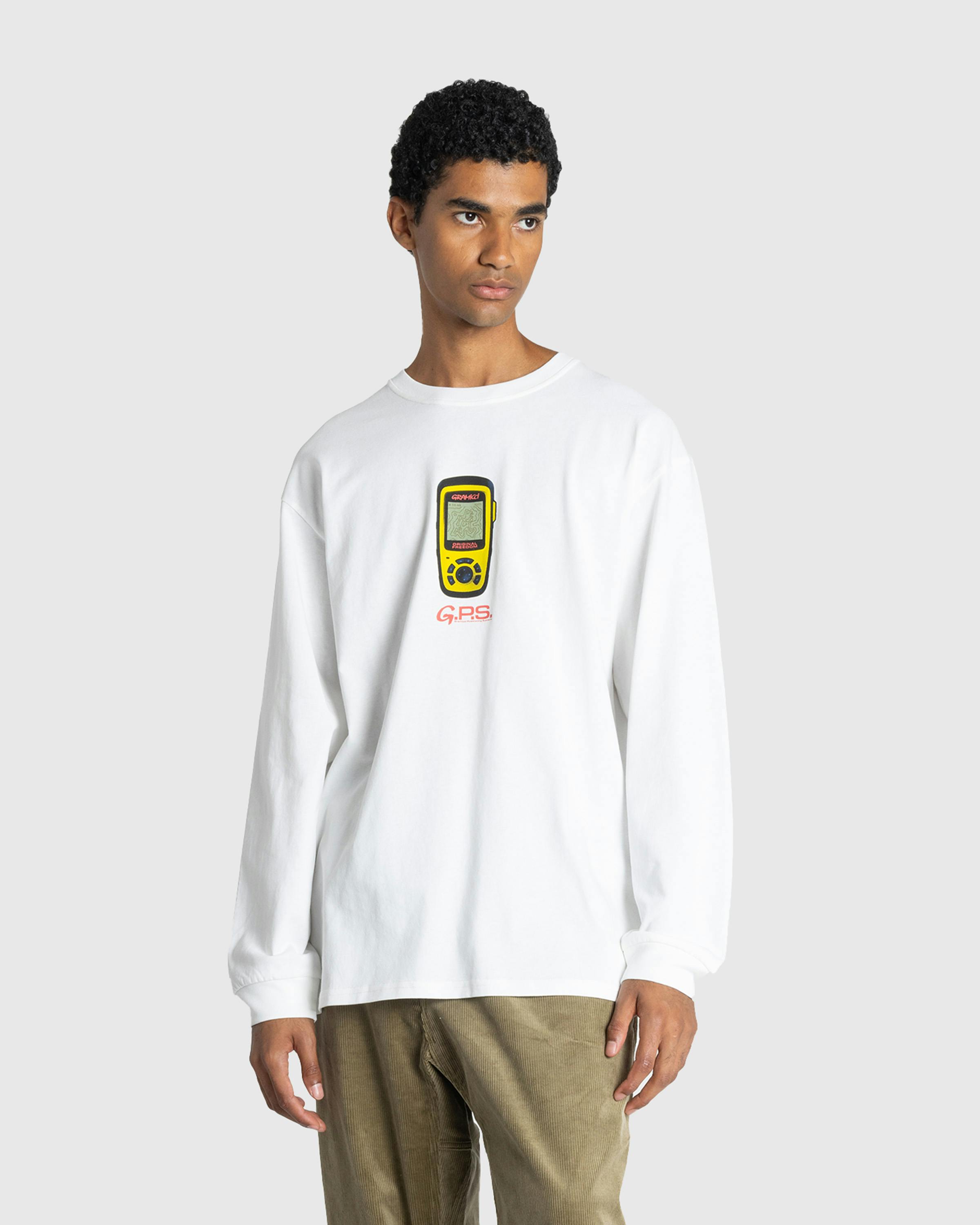 Gramicci – GPS L/S Tee White - Longsleeves - White - Image 2