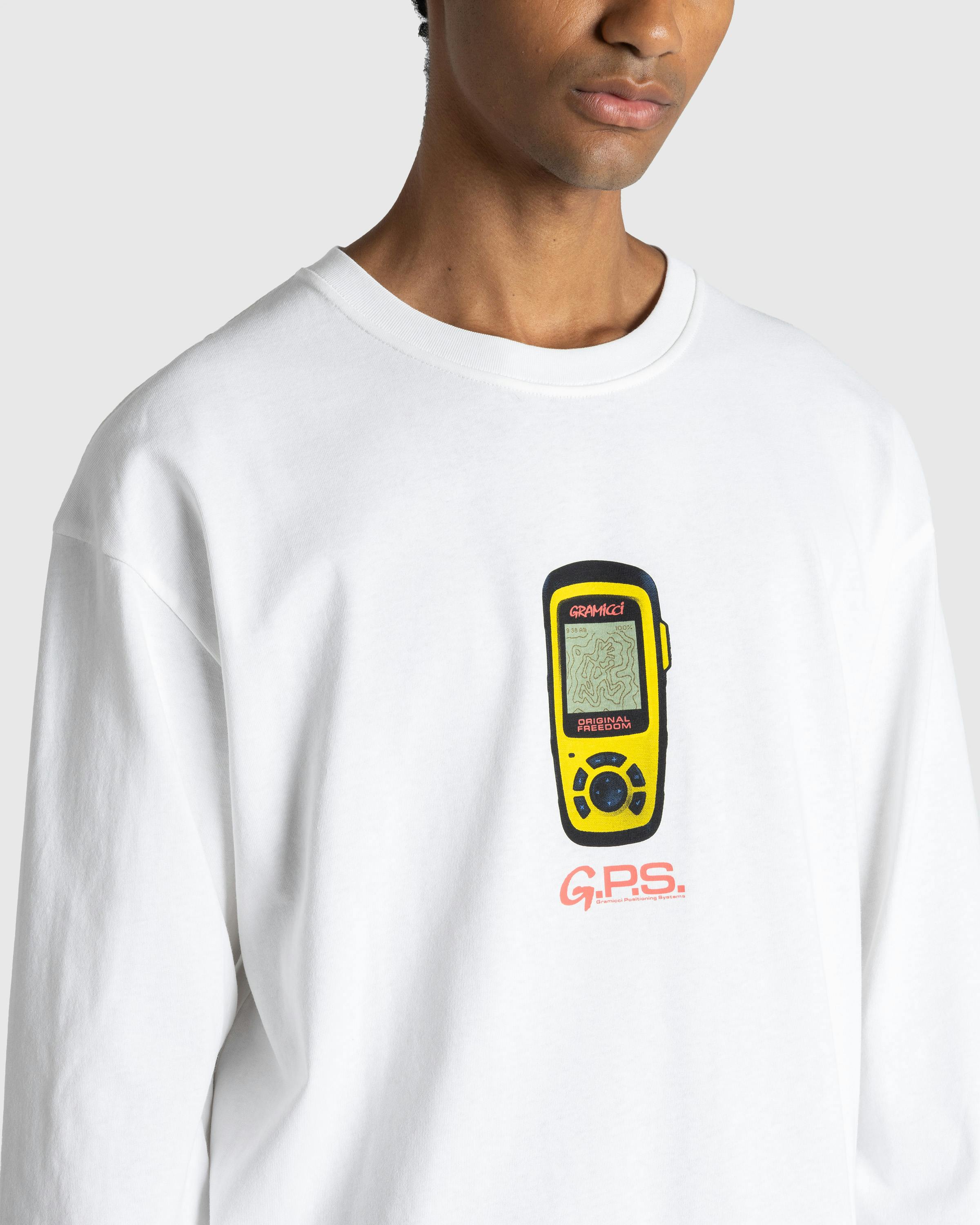 Gramicci – GPS L/S Tee White - Longsleeves - White - Image 5