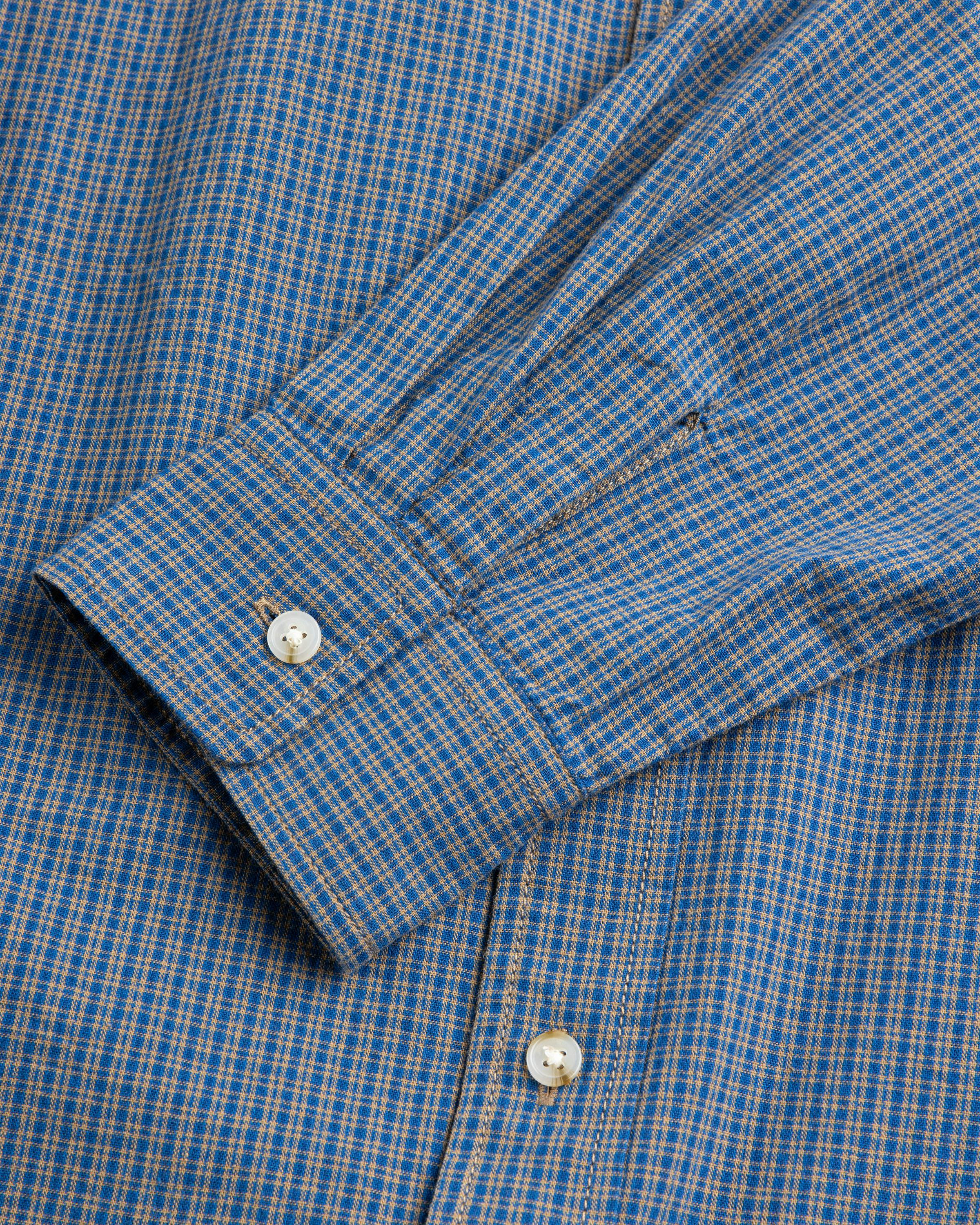 Gramicci – Checkered Stance Shirt Sierra Check Navy - Longsleeve Shirts - Blue - Image 7