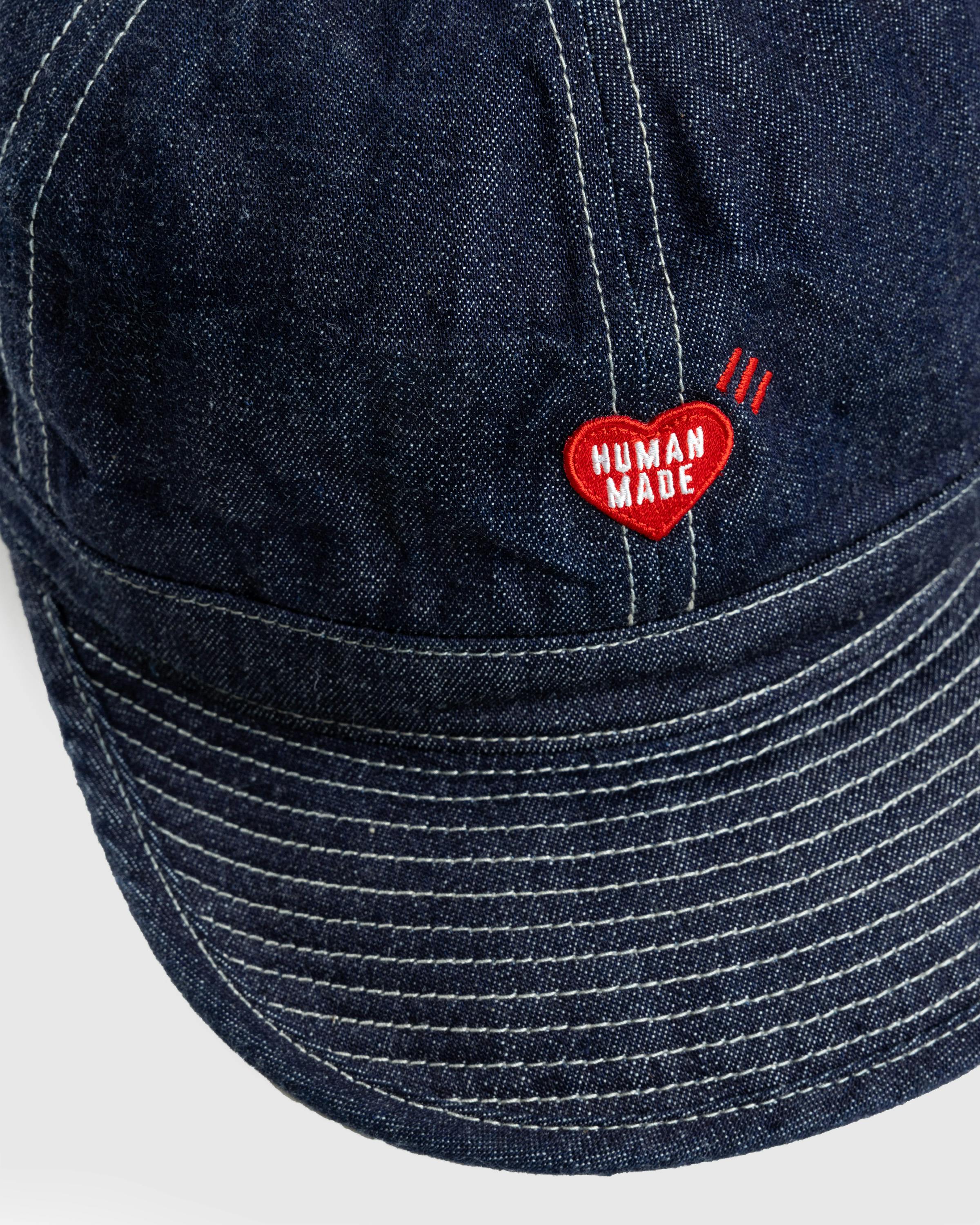 Human Made – Denim Work Cap Indigo - Caps - Blue - Image 4