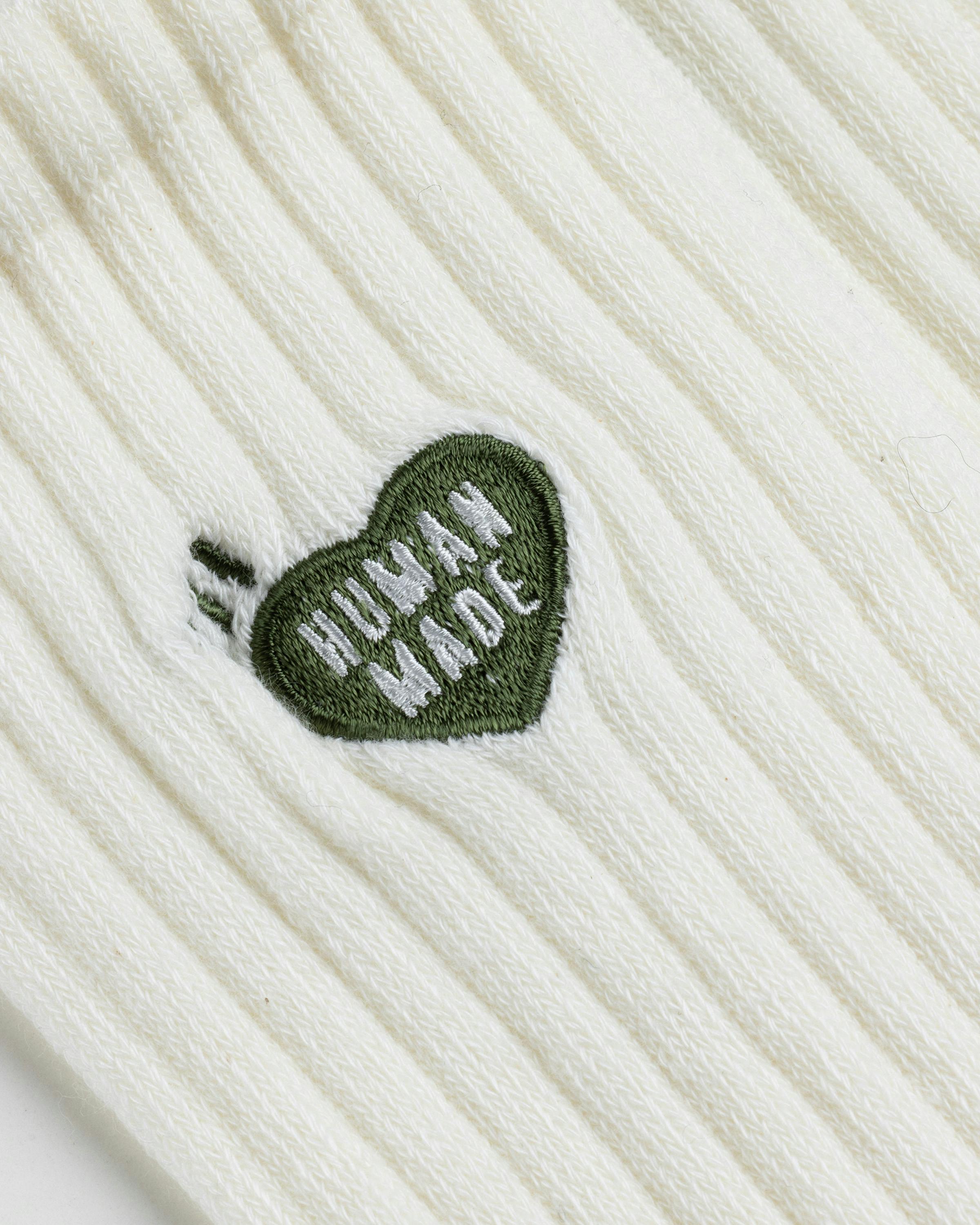 Human Made – Pile Socks White - Crew - White - Image 2