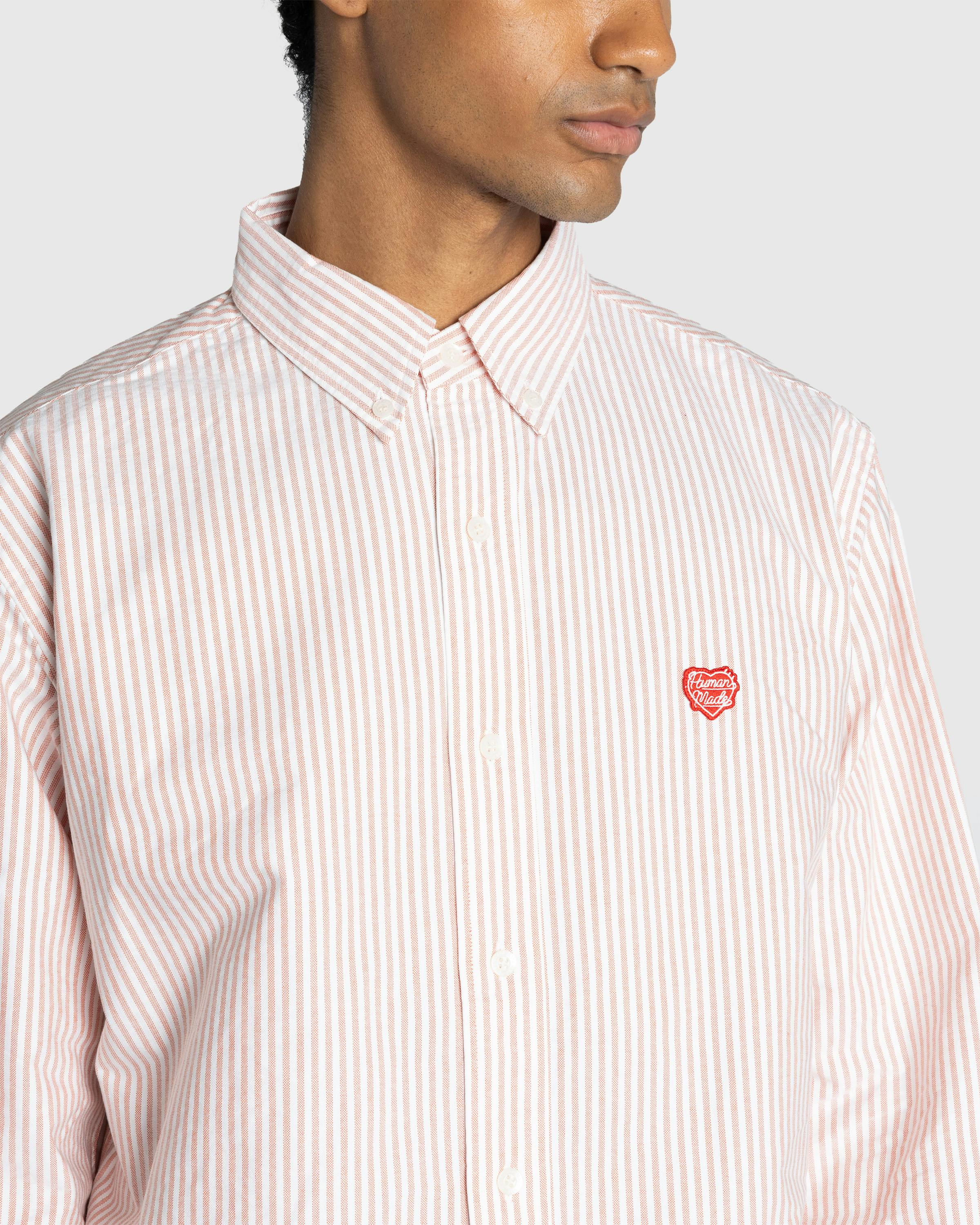 Human Made – Striped Oxford BD Shirt Red - Longsleeve Shirts - Red - Image 4