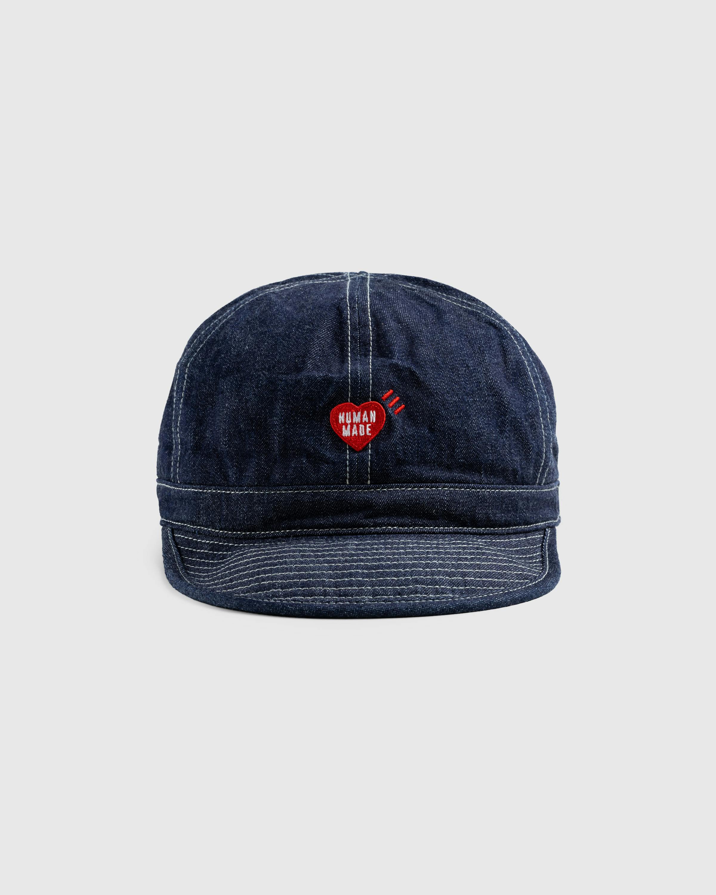 Human Made – Denim Work Cap Indigo - Caps - Blue - Image 3