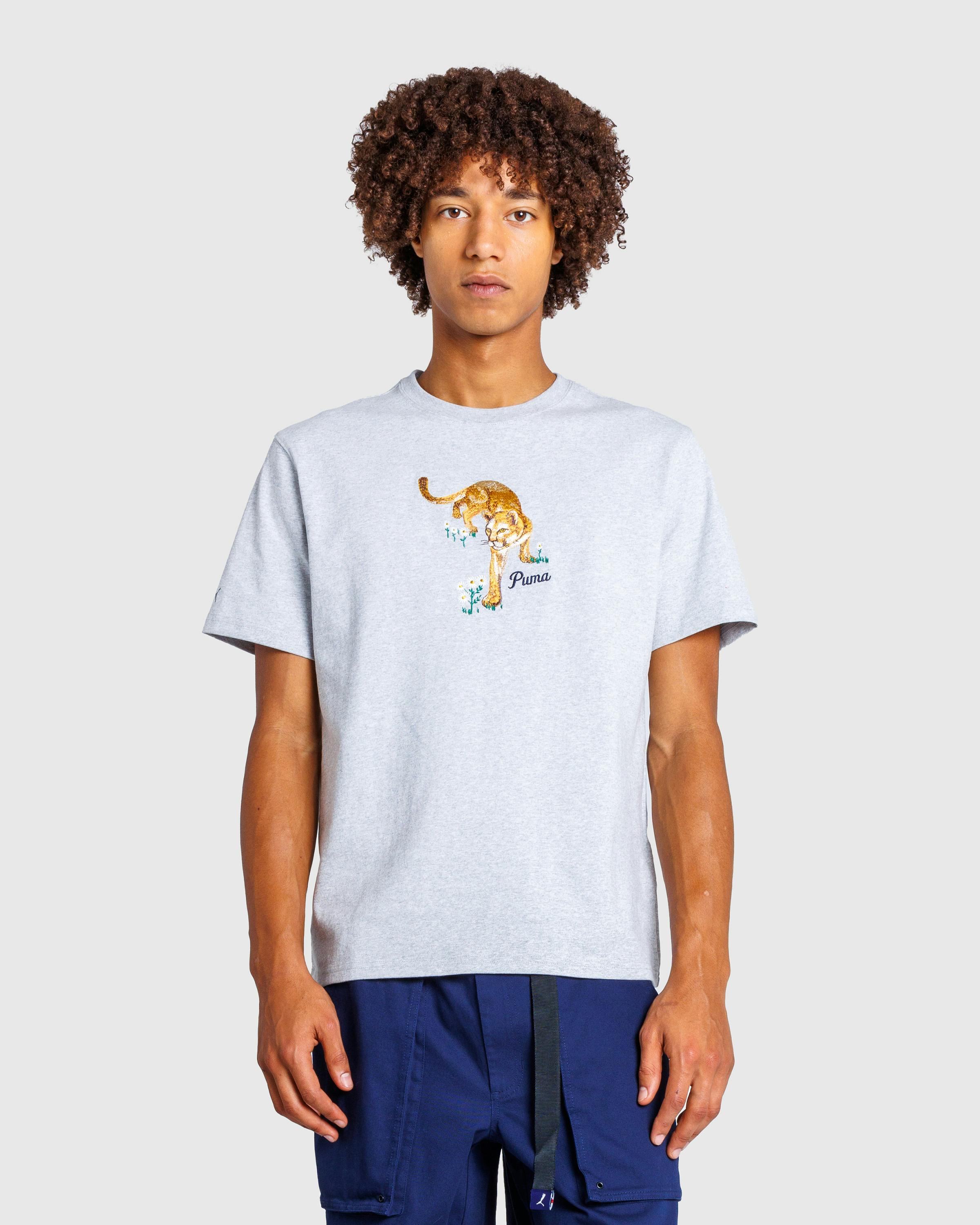 Puma x Noah – Graphic Tee Light Grey Heather - T-Shirts - Grey - Image 2