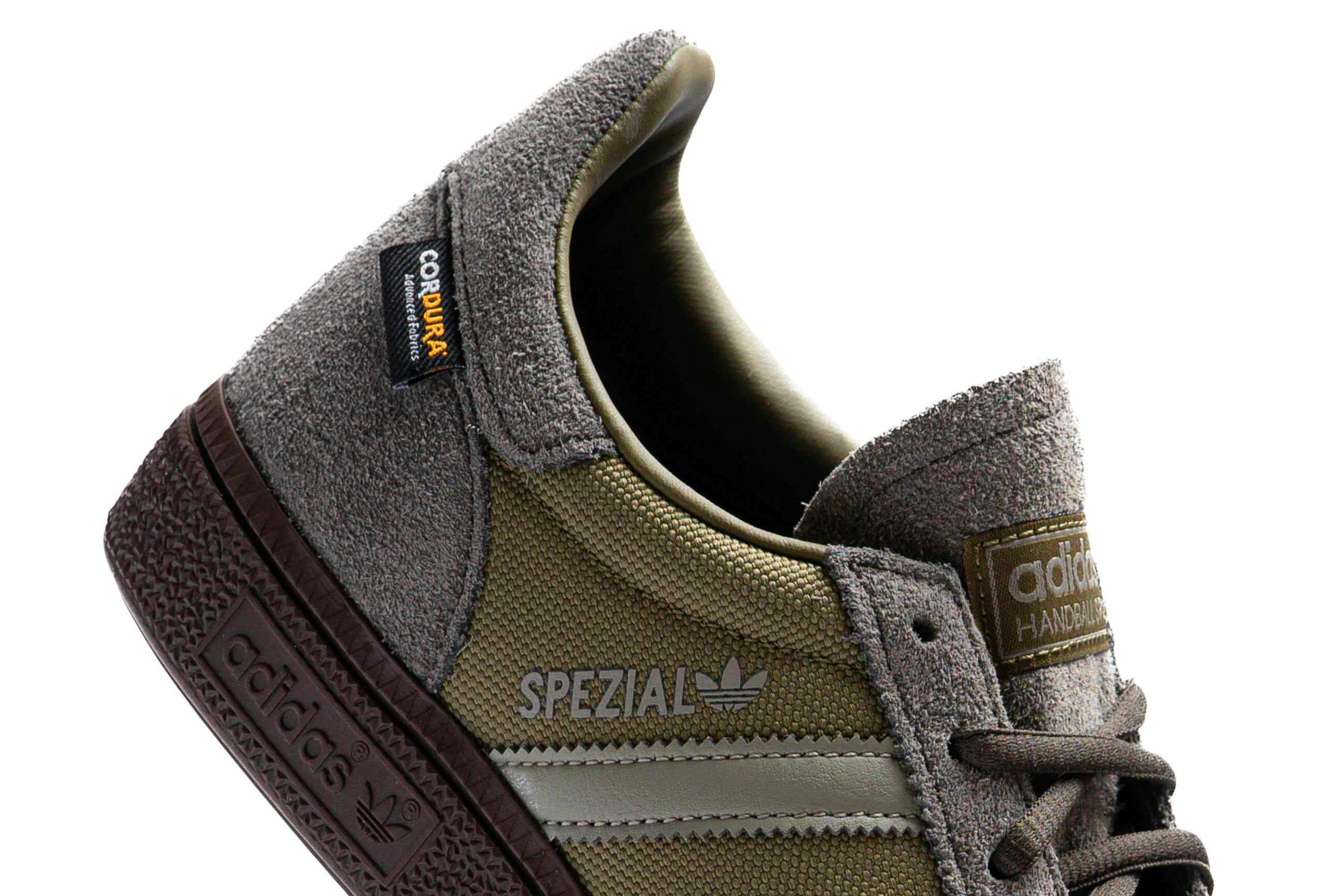 adidas handball spezial cordura sneaker in olive suede