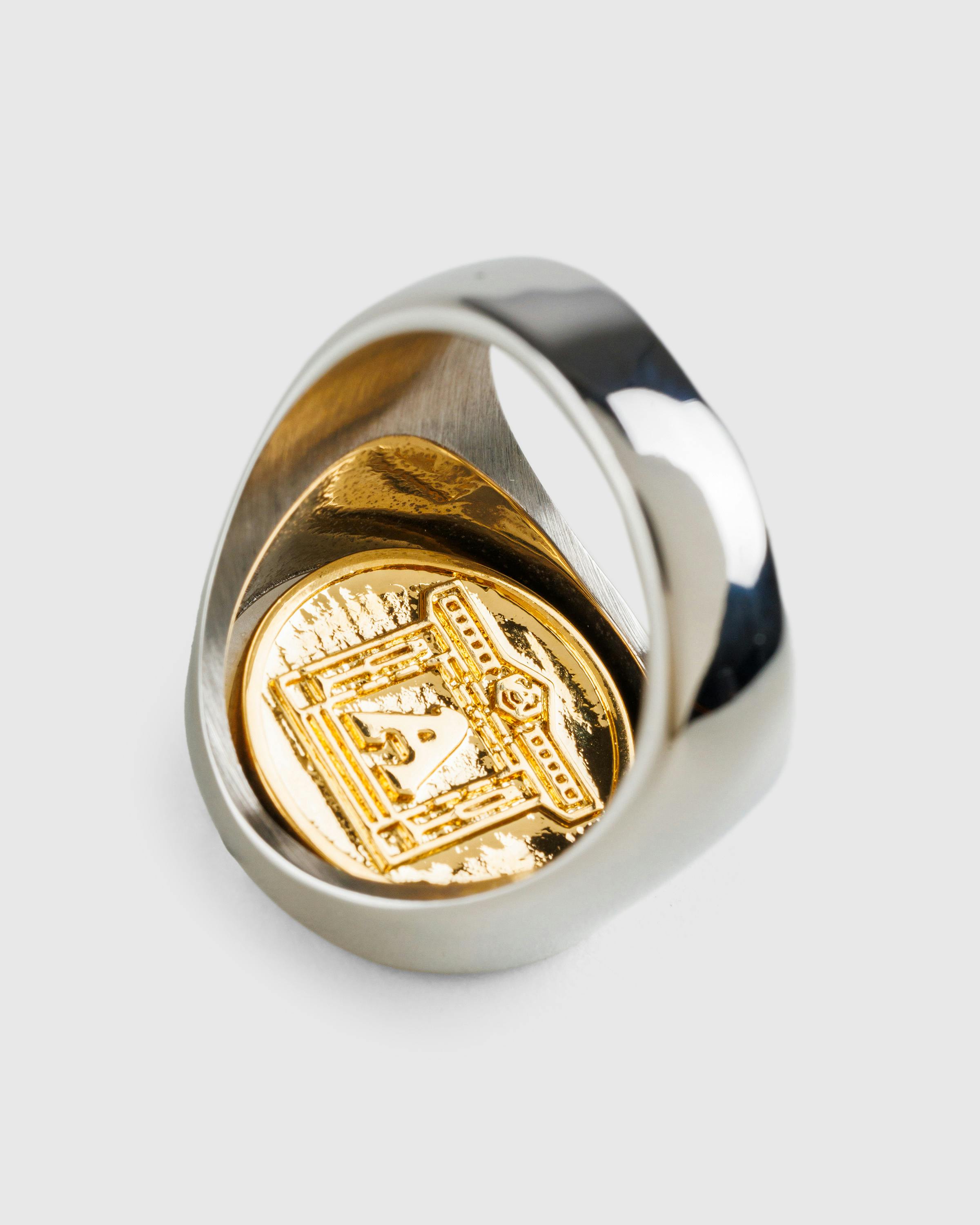 Aries x Arsenal – Logo Ring Silver/Gold - Rings - Multi - Image 6