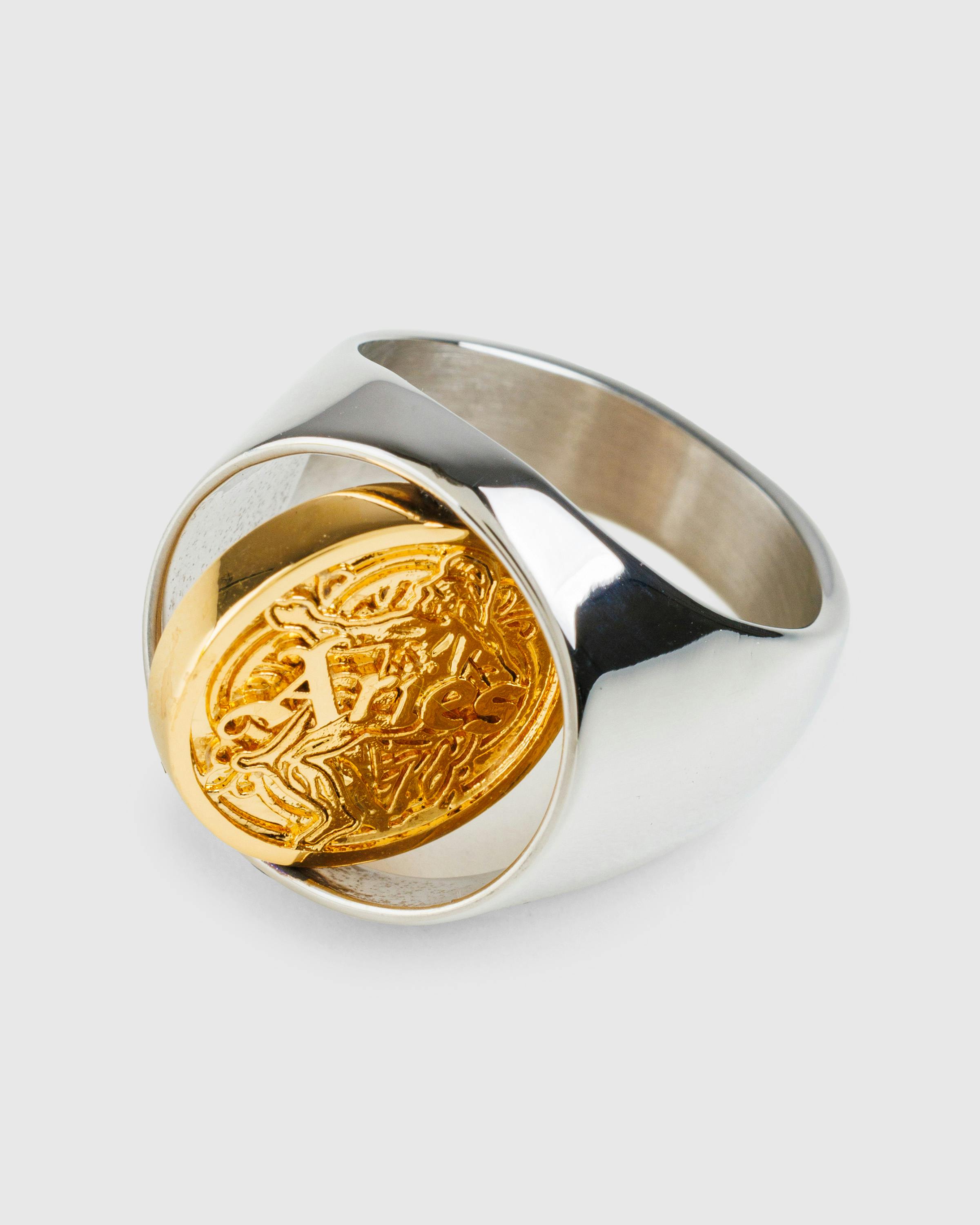 Aries x Arsenal – Logo Ring Silver/Gold - Rings - Multi - Image 4