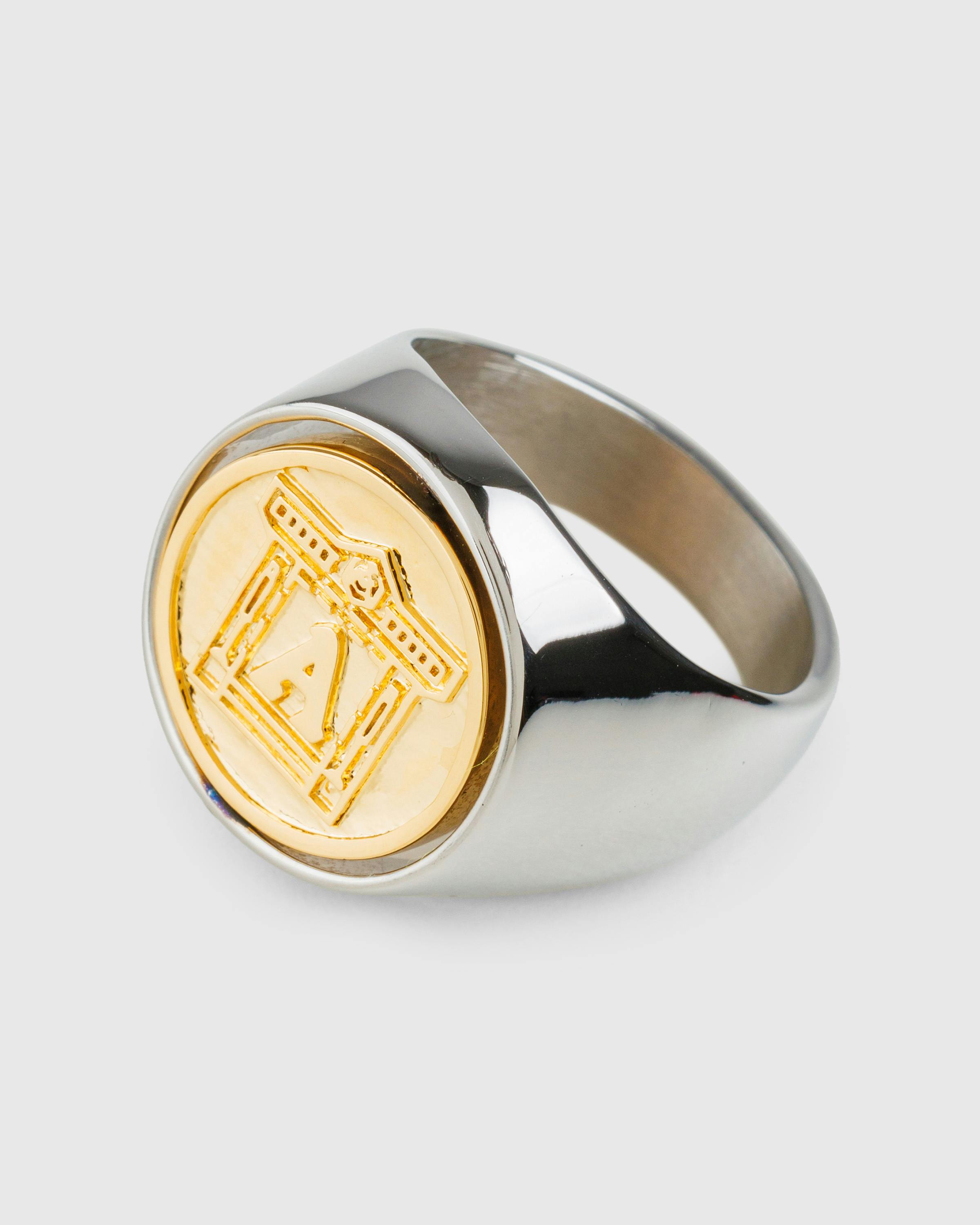 Aries x Arsenal – Logo Ring Silver/Gold - Rings - Multi - Image 3