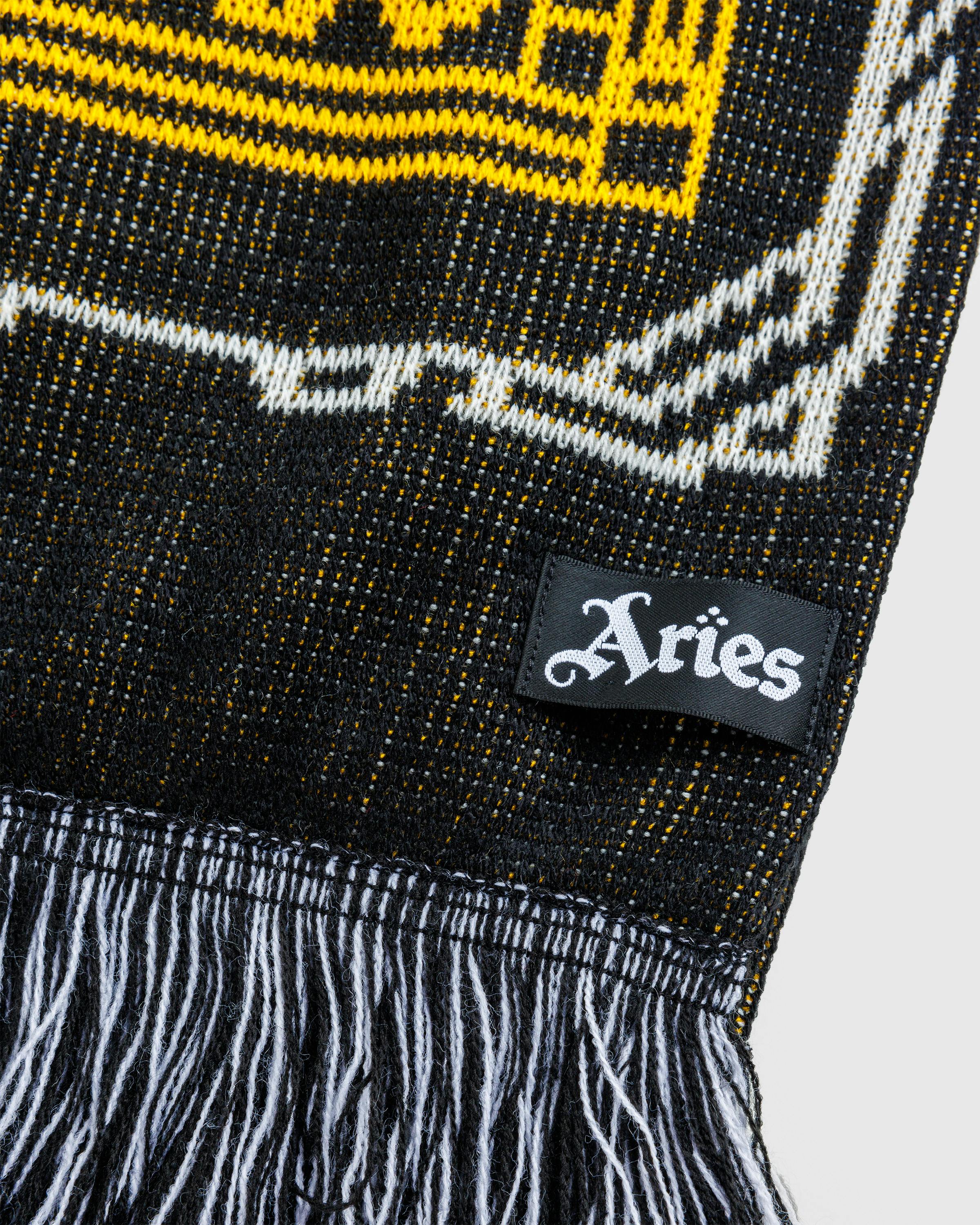 Aries x Arsenal – Bust Logo Scarf Black - Knits - Black - Image 6