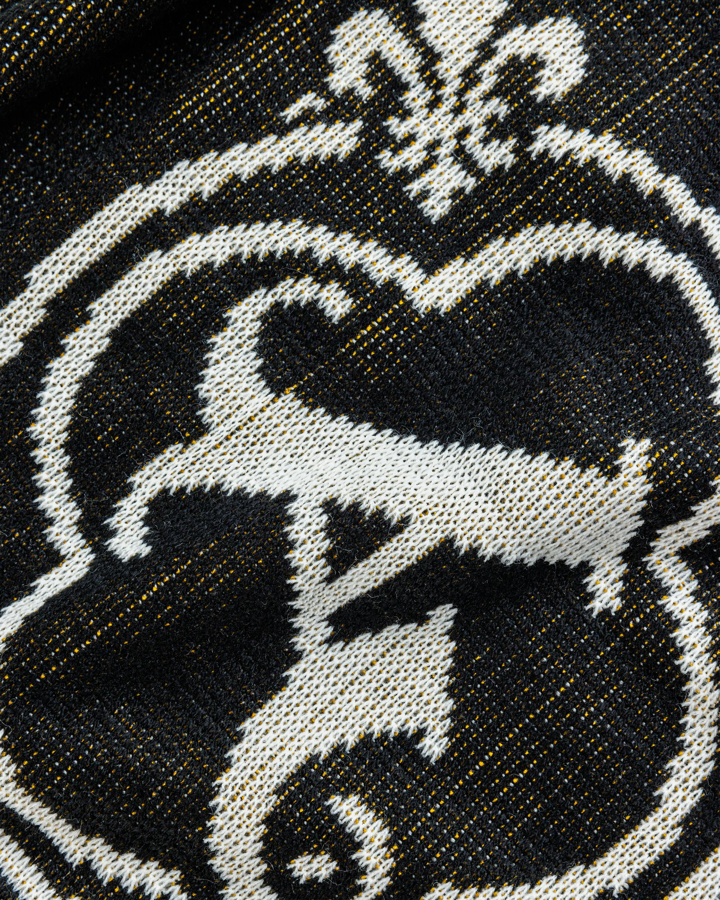 Aries x Arsenal – Bust Logo Scarf Black - Knits - Black - Image 5