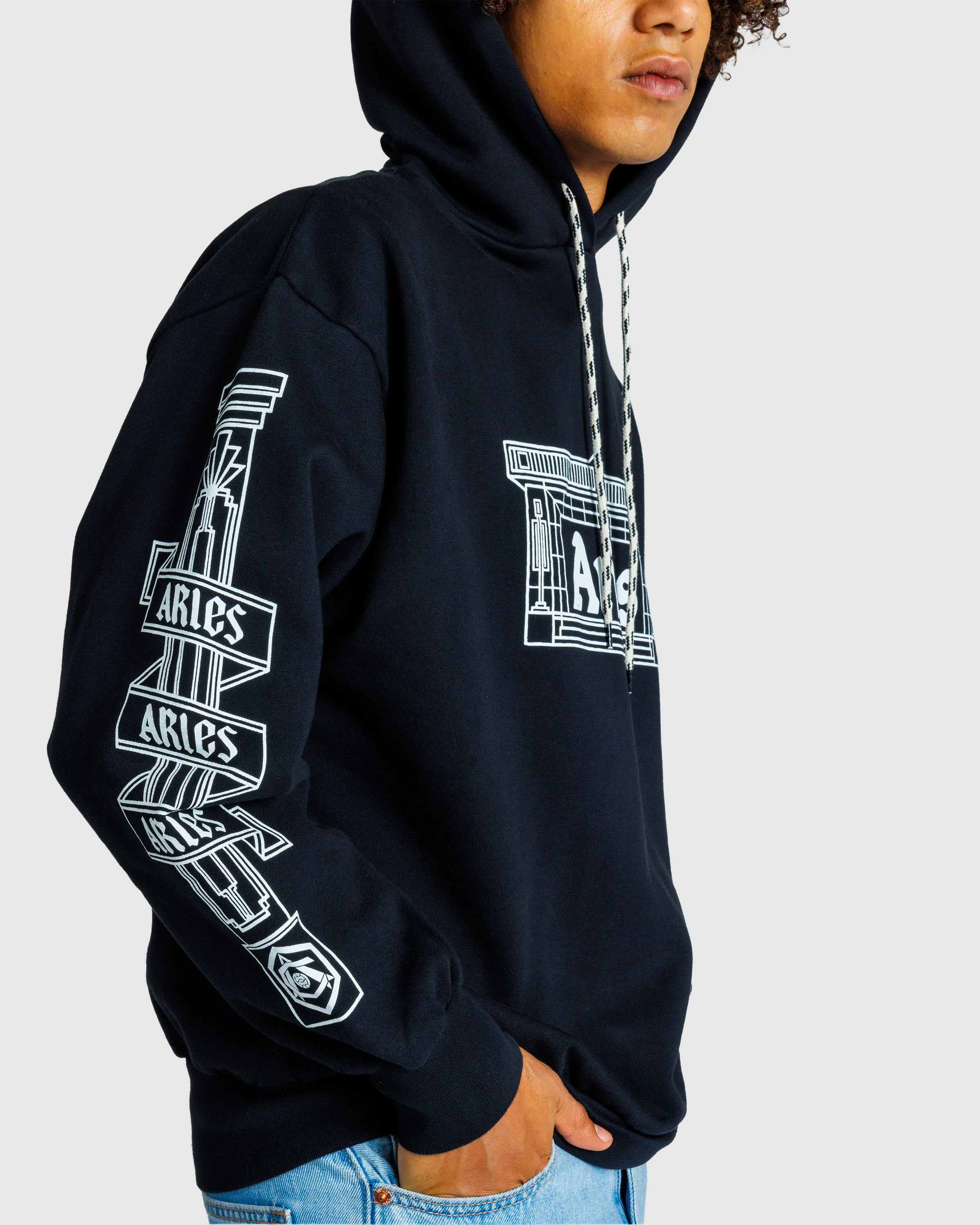 Aries x Arsenal – Column Hoodie Black - Hoodies - Black - Image 5