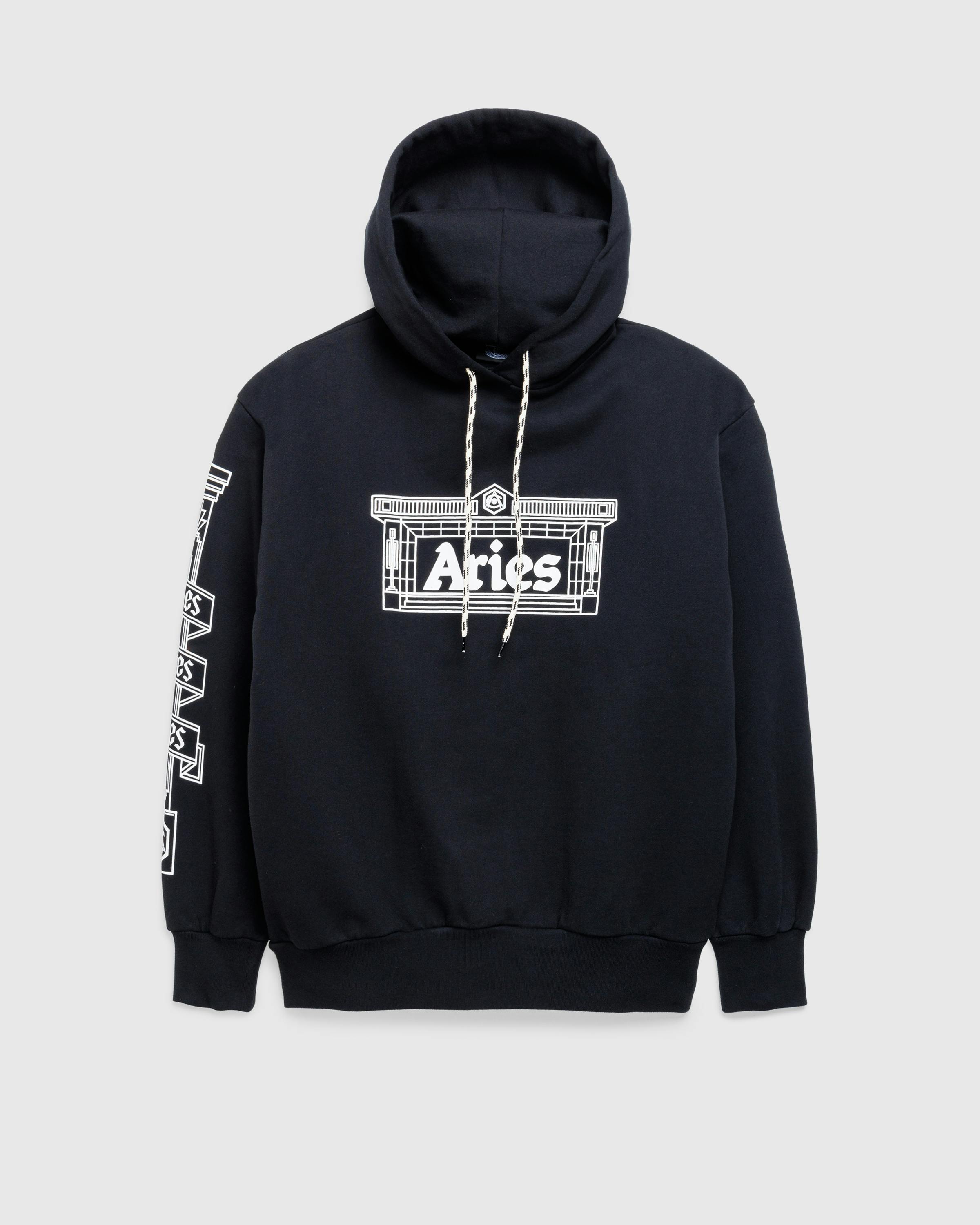 Aries x Arsenal – Column Hoodie Black - Hoodies - Black - Image 1