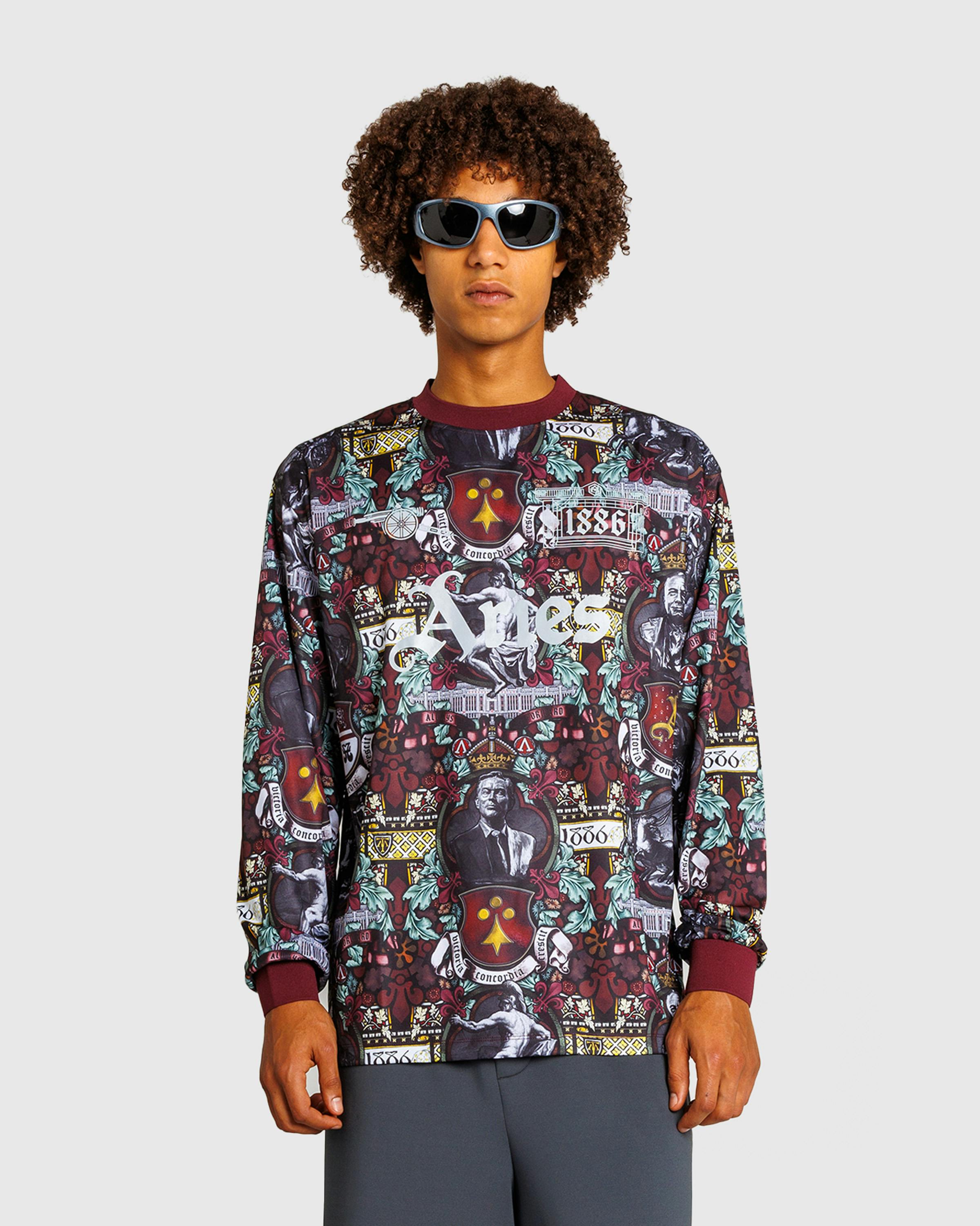 Aries x Arsenal – Stained Glass Poly LS Tee Multi - Longsleeves - Multi - Image 2