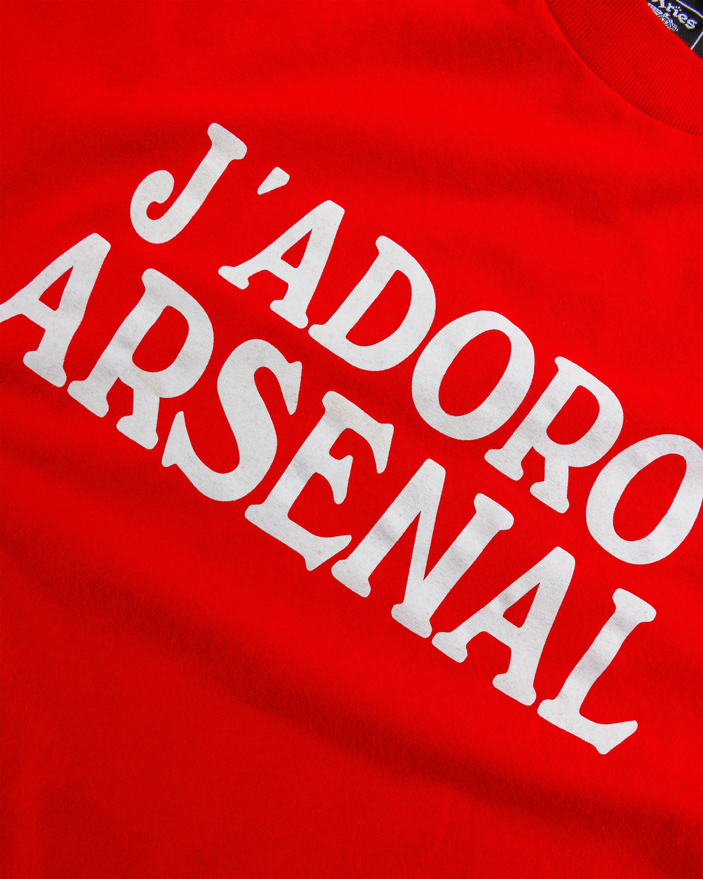 Aries x Arsenal – J'Adoro SS Tee Red - T-Shirts - Red - Image 7