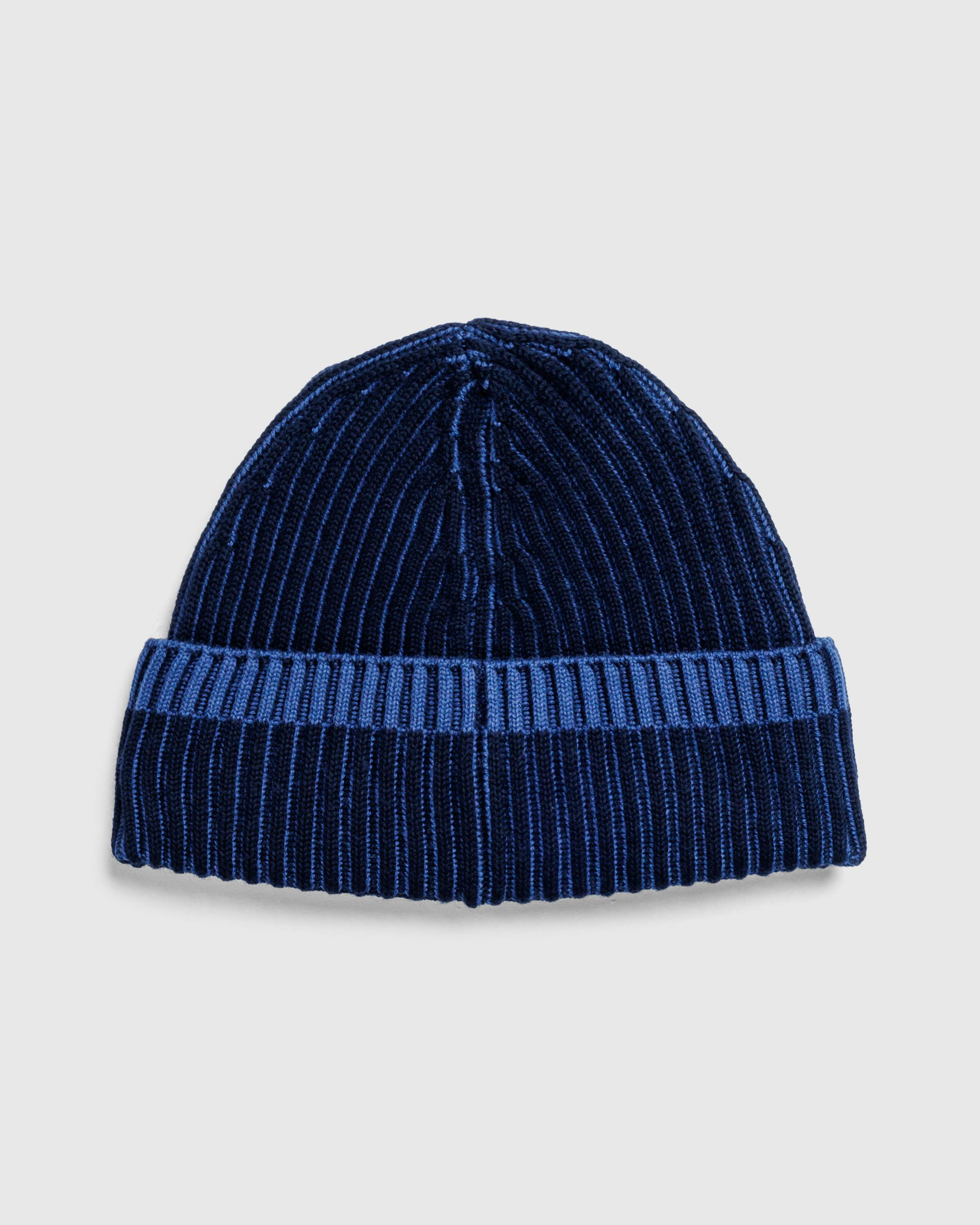 Stone Island – Wool Beanie Navy Blue - Caps - Blue - Image 5