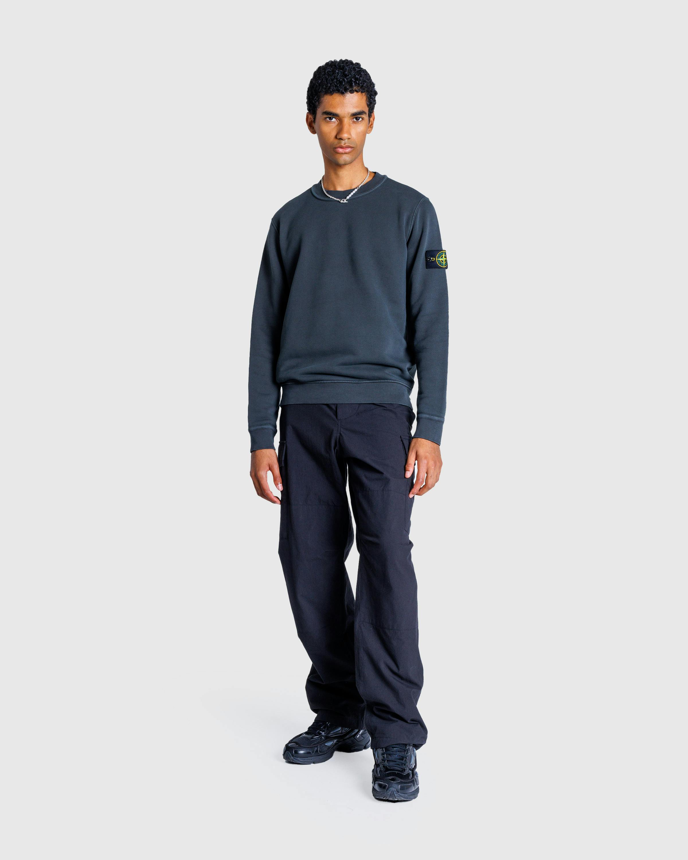 Stone Island – Crewneck Sweatshirt Lead Grey - Sweatshirts - Grey - Image 3