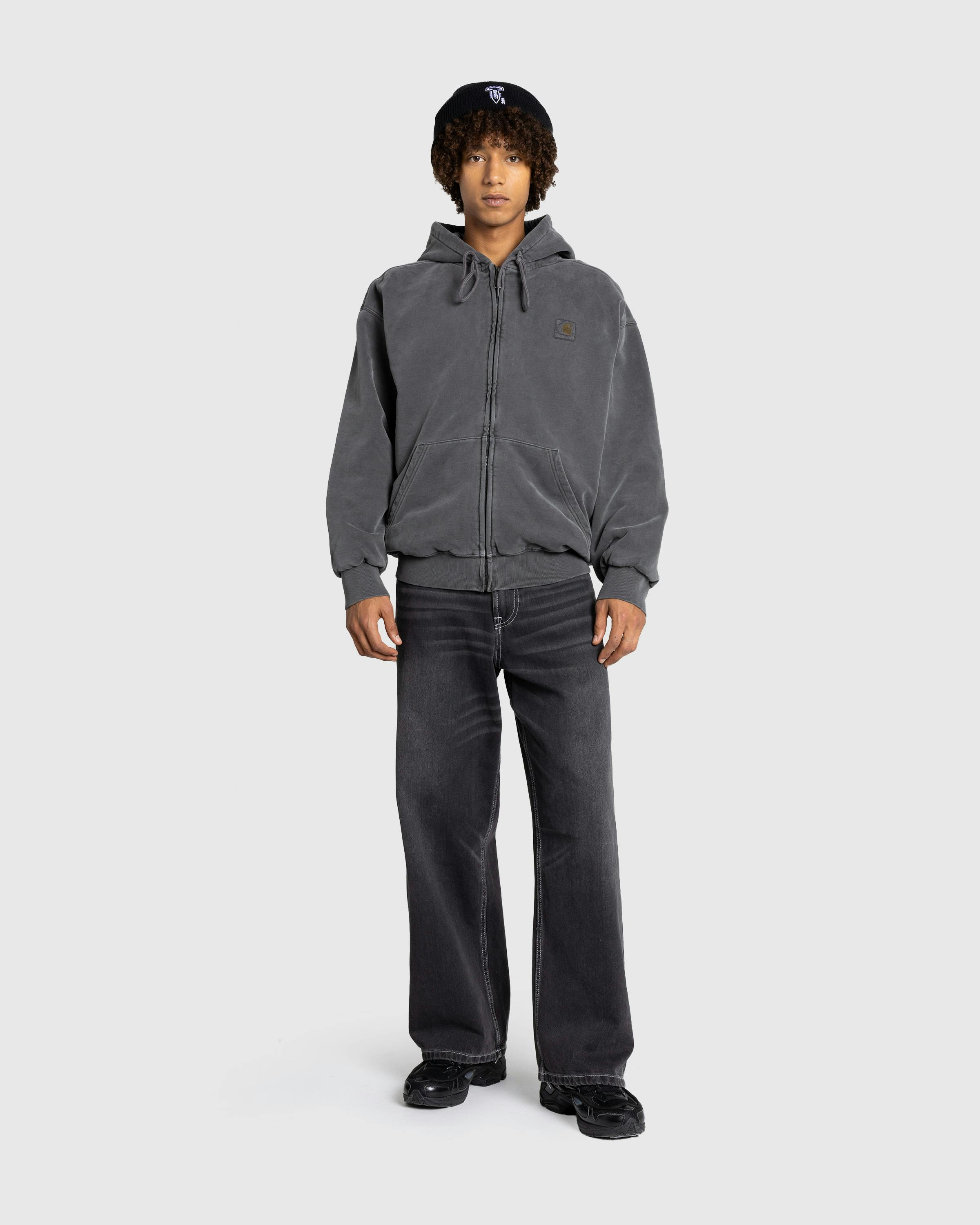 Carhartt WIP – Hooded Vista Jacket Graphite - Zip-Up Sweats - Grey - Image 3