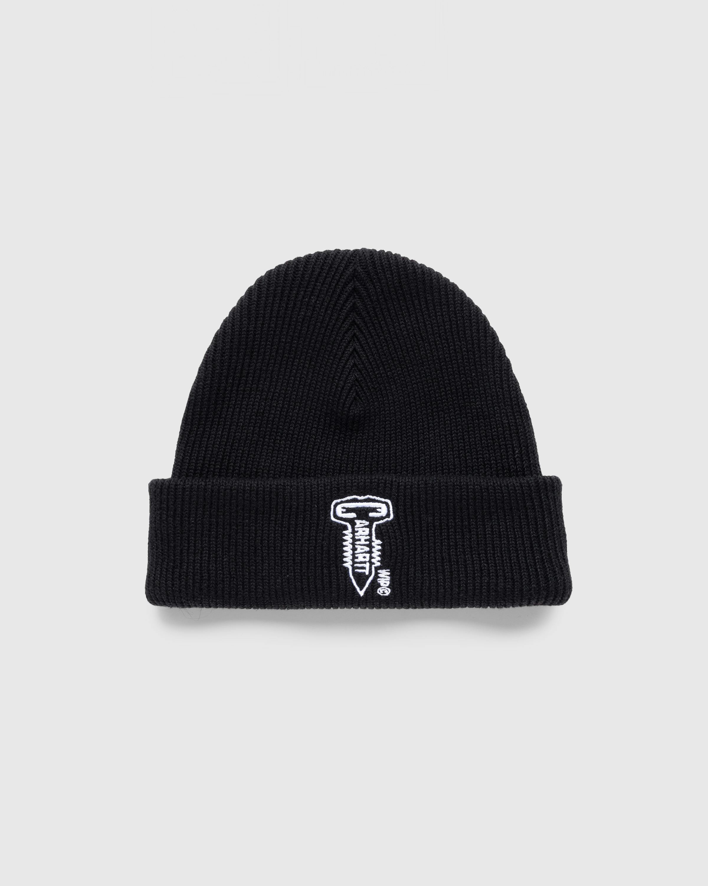 Carhartt WIP – Screw Beanie Black - Beanies - Black - Image 1