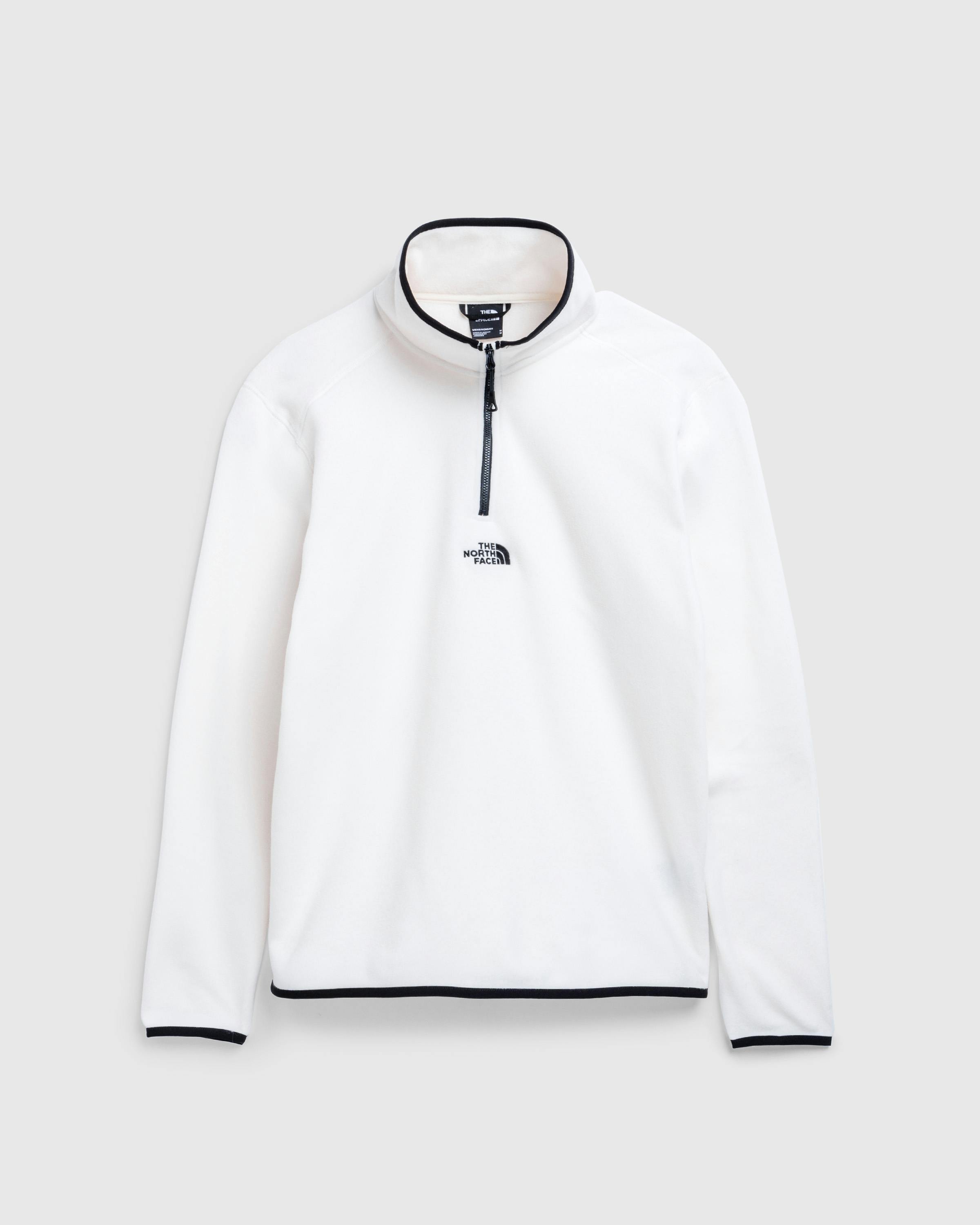 The North Face – M Glacier 1/4 Zip Gardenia White-NPF - Zip-Up Sweats - White - Image 1