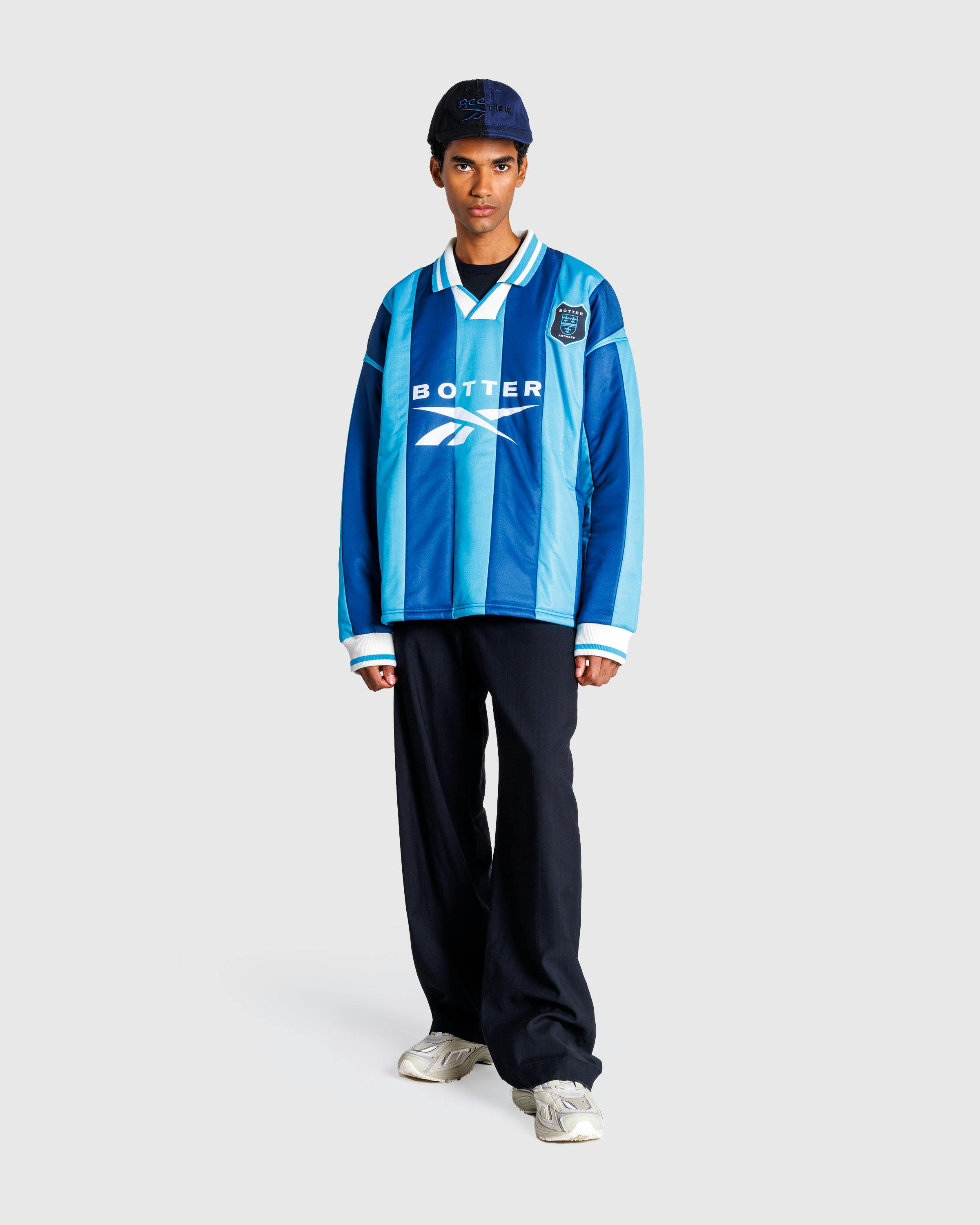 Botter x Reebok LTD – Padded L/S Polo Striped Blue - Polos - Blue - Image 5