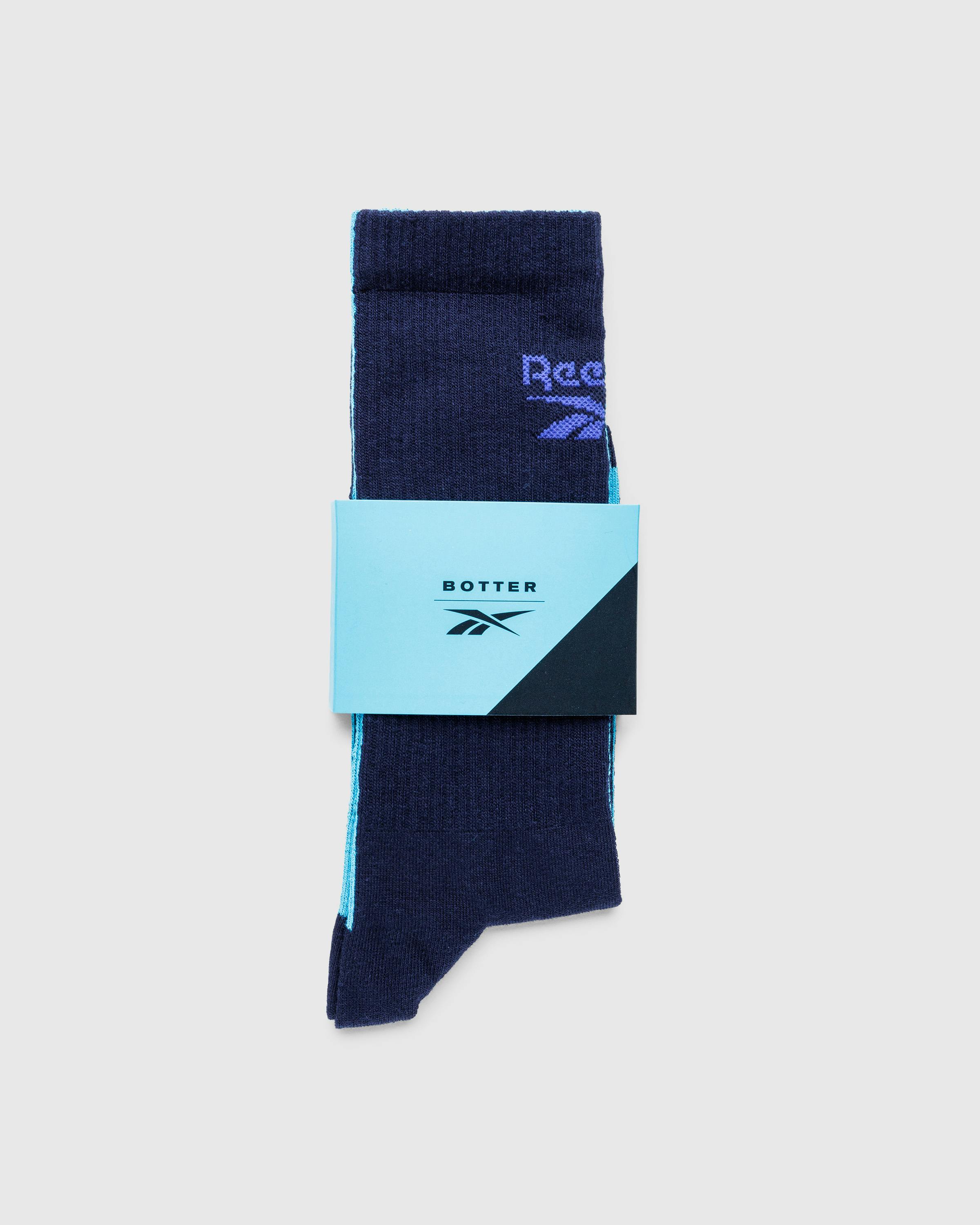 Botter x Reebok LTD – Socks Navy/Aqua - Crew - Blue - Image 3