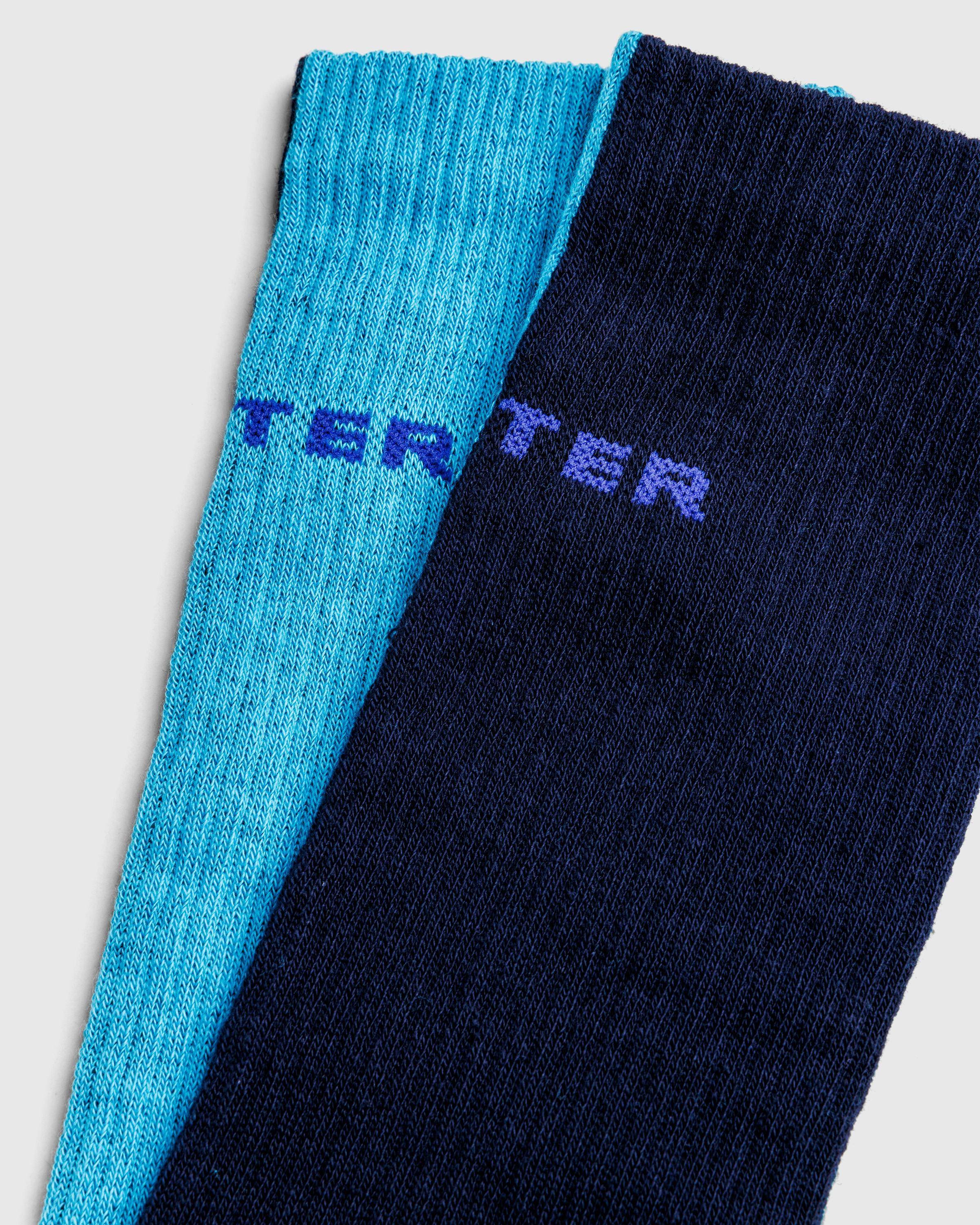 Botter x Reebok LTD – Socks Navy/Aqua - Crew - Blue - Image 2