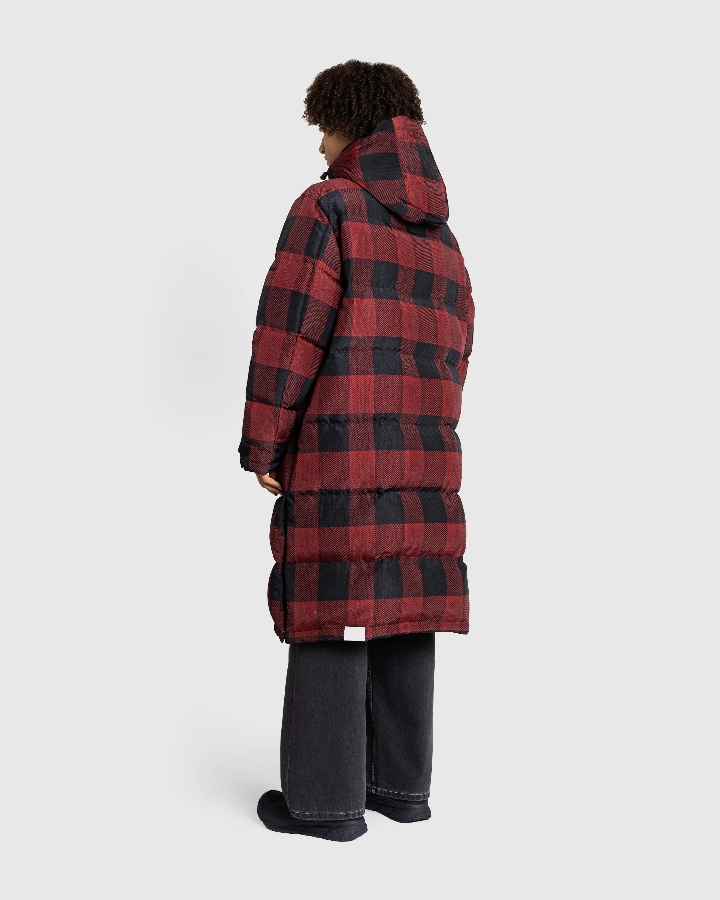 Woolrich Black Label – Buffalo Check Long Parka Red/Black - Parka Jackets - Red - Image 3