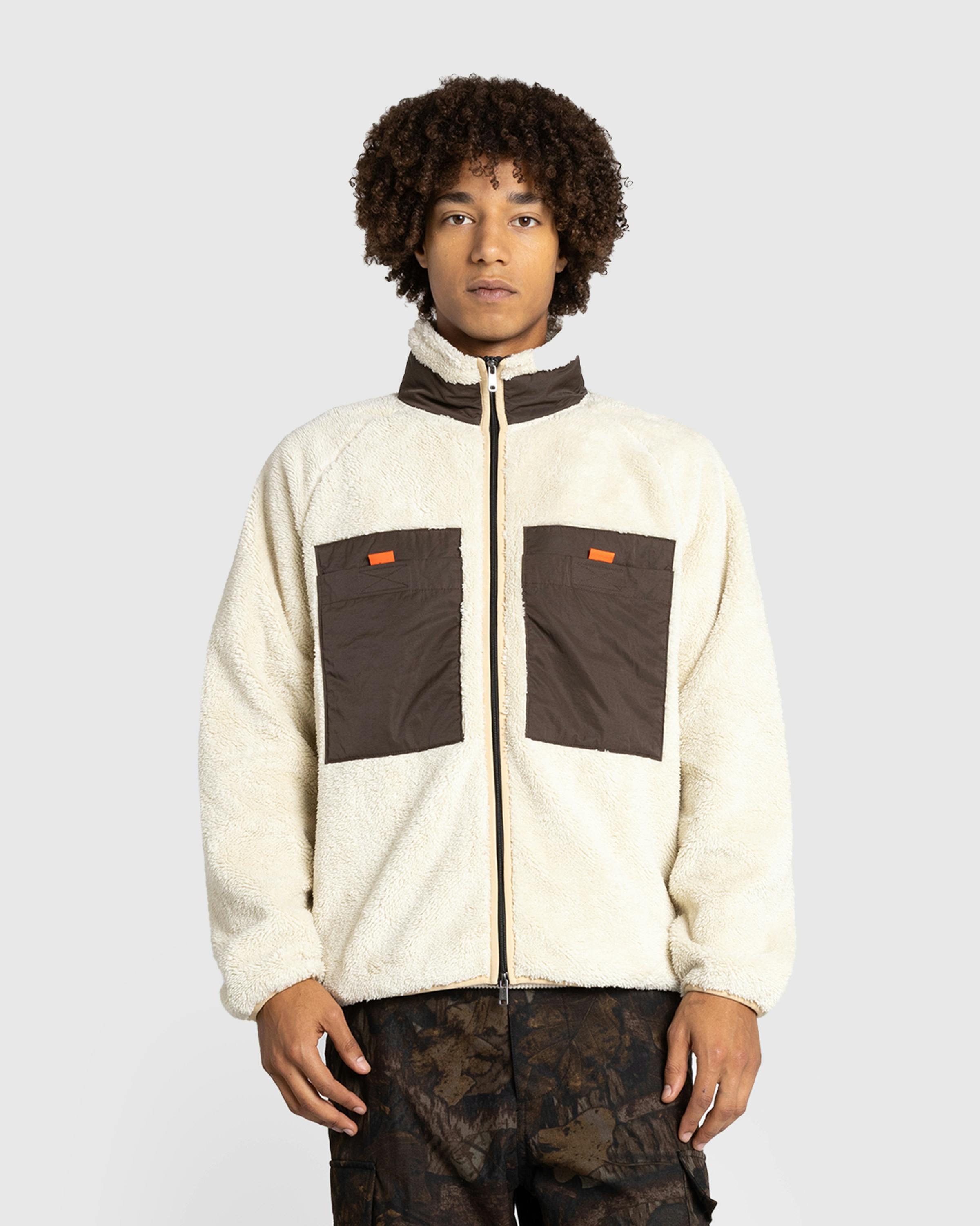 Woolrich Black Label – Sherpa Full-Zip Jacket Cream - Zip-Ups - Beige - Image 2