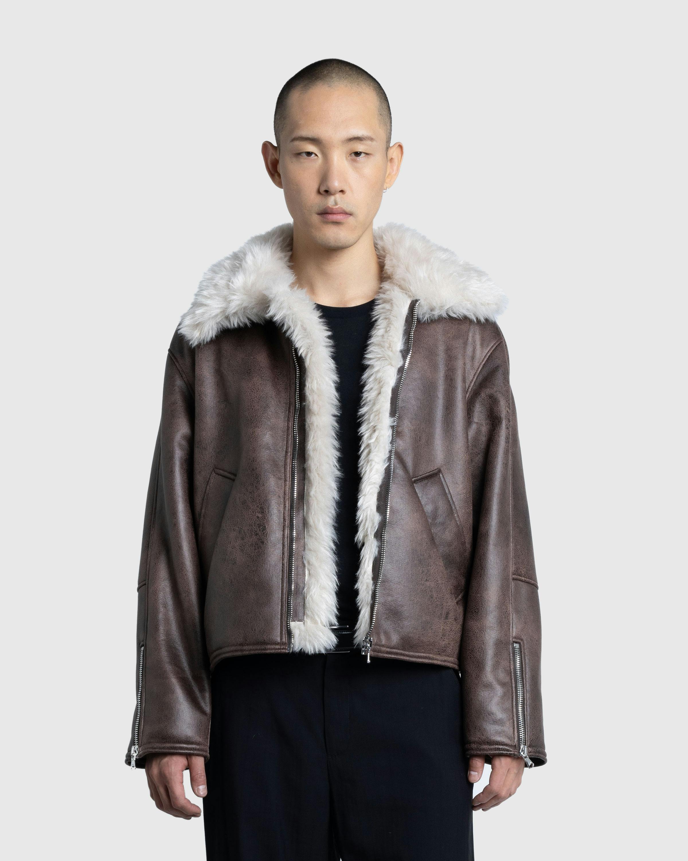 Séfr – Asante Jacket Faux Aviator - Fur & Shearling - Brown - Image 2