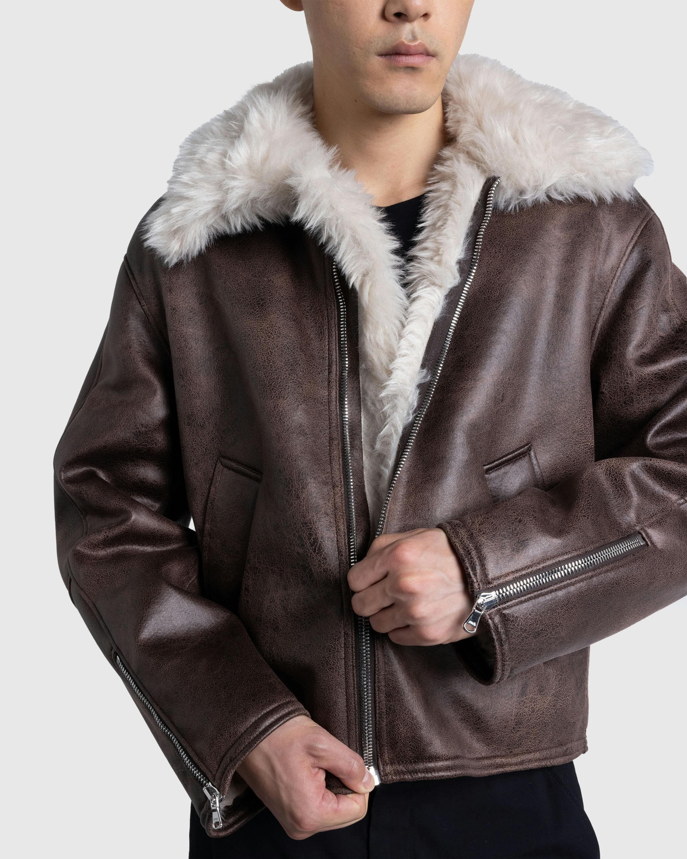 Séfr – Asante Jacket Faux Aviator - Fur & Shearling - Brown - Image 5