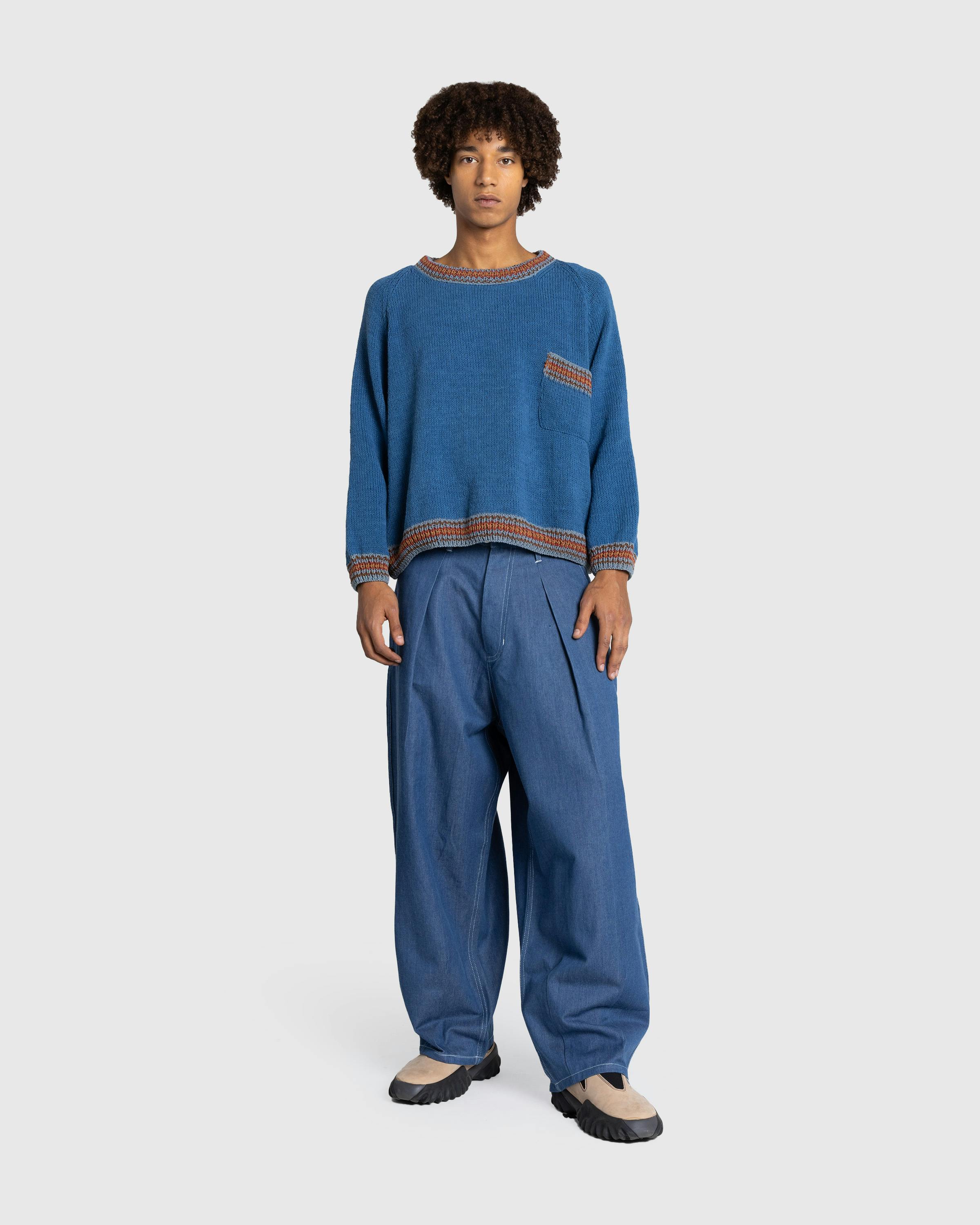 Story mfg. – Bulb Jumper Indigo - Crewnecks - Blue - Image 3