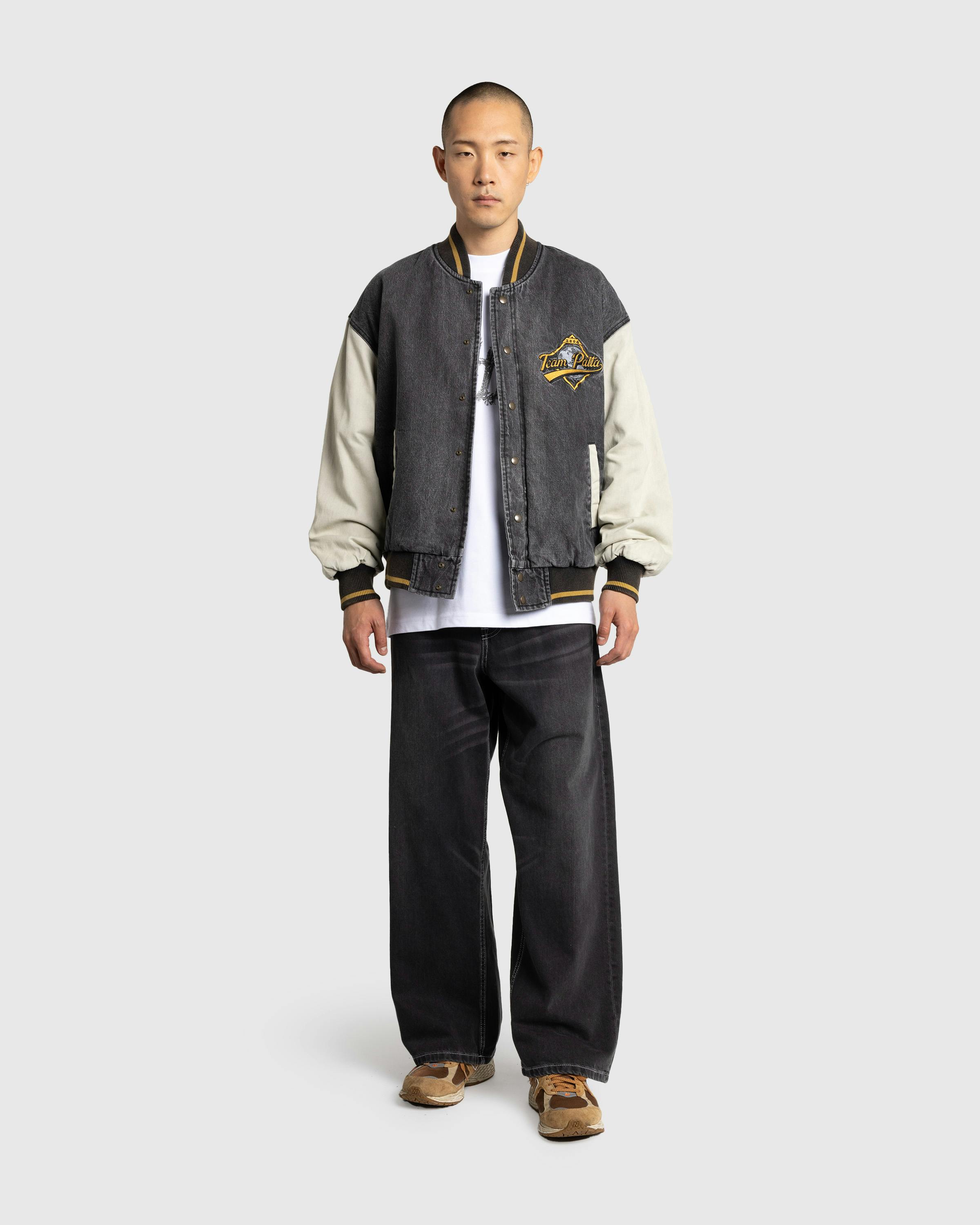 Patta – Homerun Denim Varsity Jacket Black - Denim Jackets - Black - Image 3