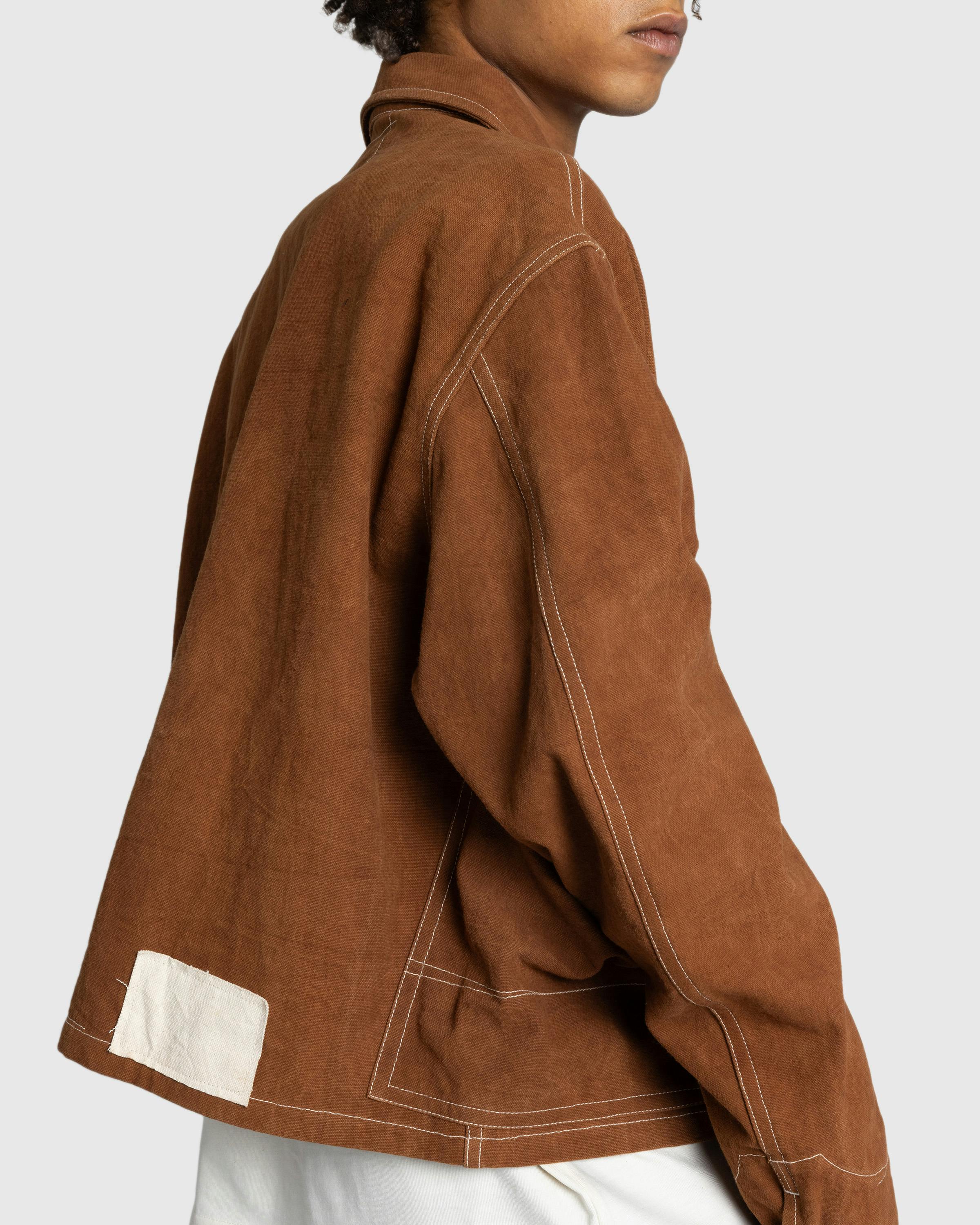 Story mfg. – Station Jacket Brown Wonky-Wear - Jackets - Brown - Image 3