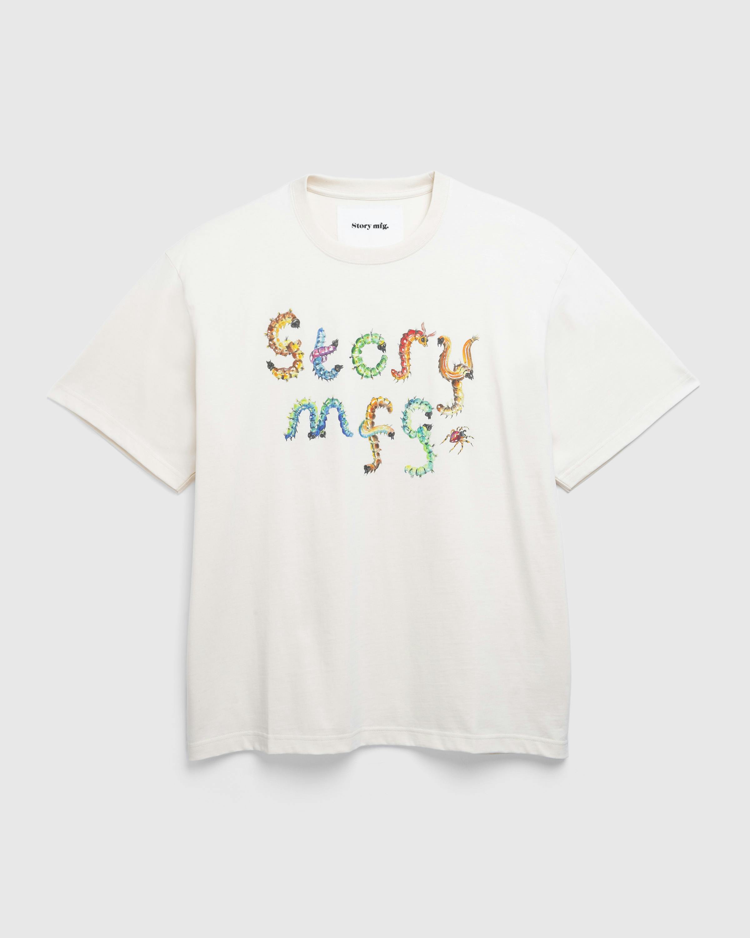 Story mfg. – Grateful Tee SS Ecru Bugging - T-Shirts - Beige - Image 1