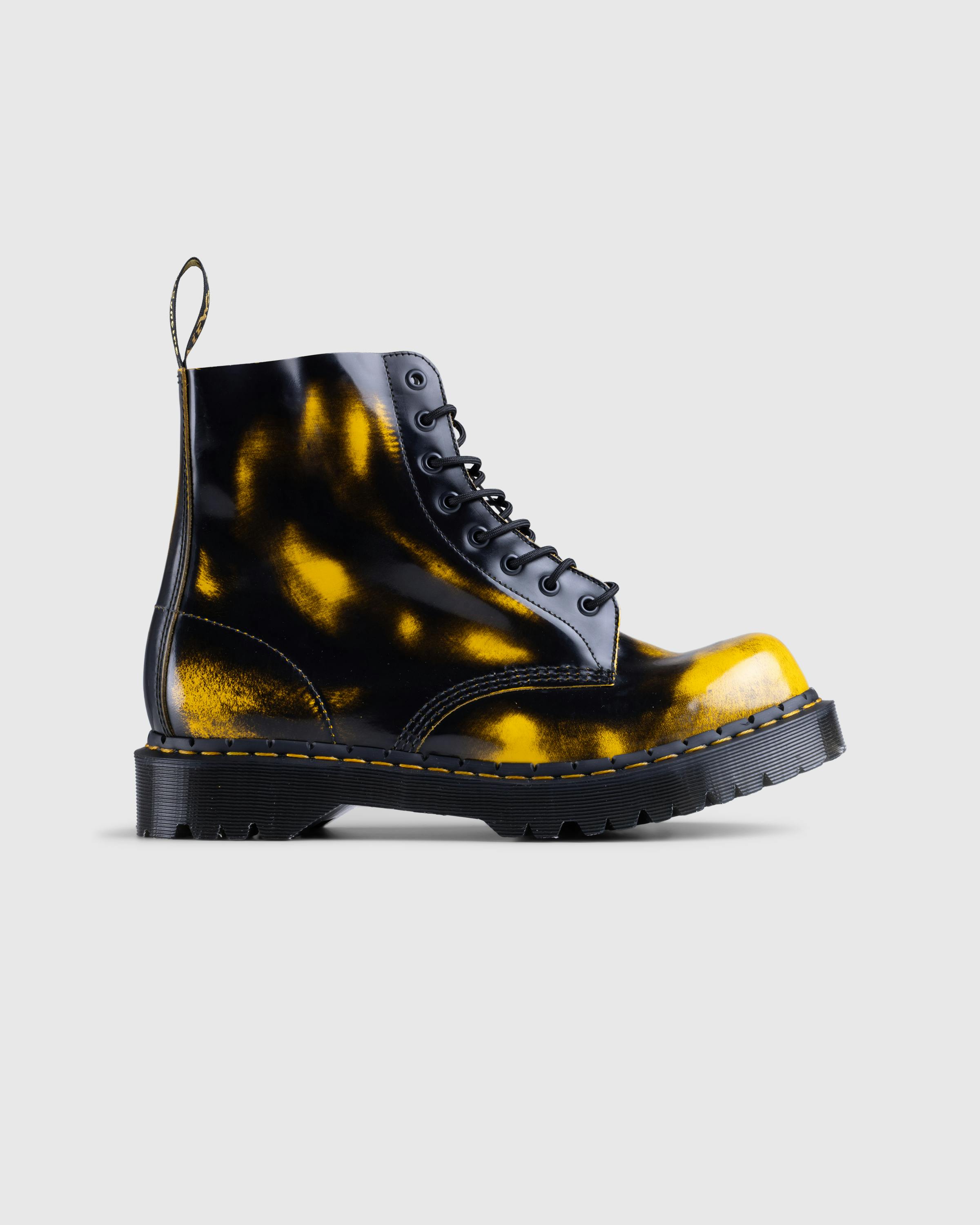 Dr. Martens – 1460 Pascal Bex Black+Dms Yellow Rub Off Lux - Oxfords & Lace Ups - Black - Image 1