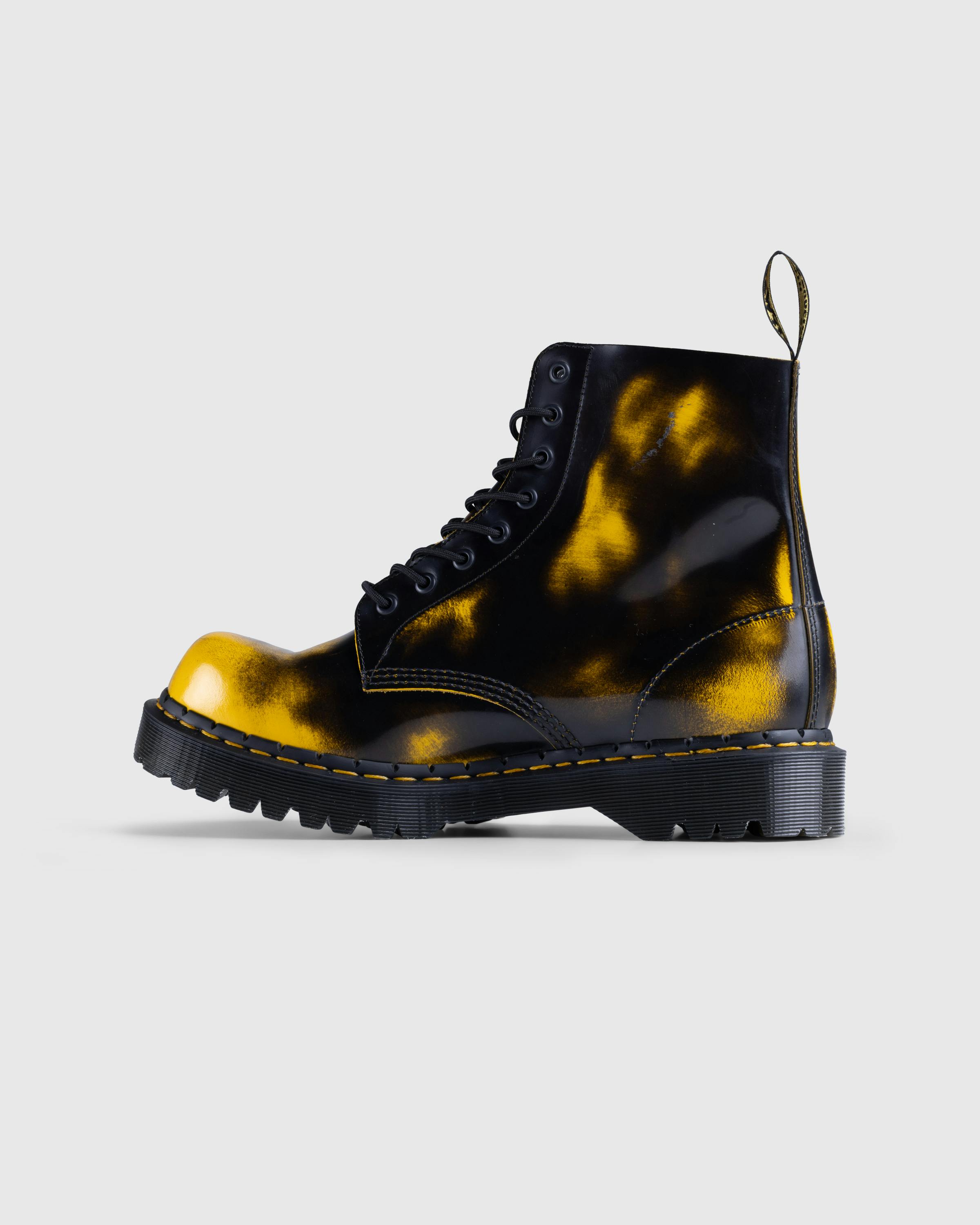 Dr. Martens – 1460 Pascal Bex Black+Dms Yellow Rub Off Lux - Oxfords & Lace Ups - Black - Image 2