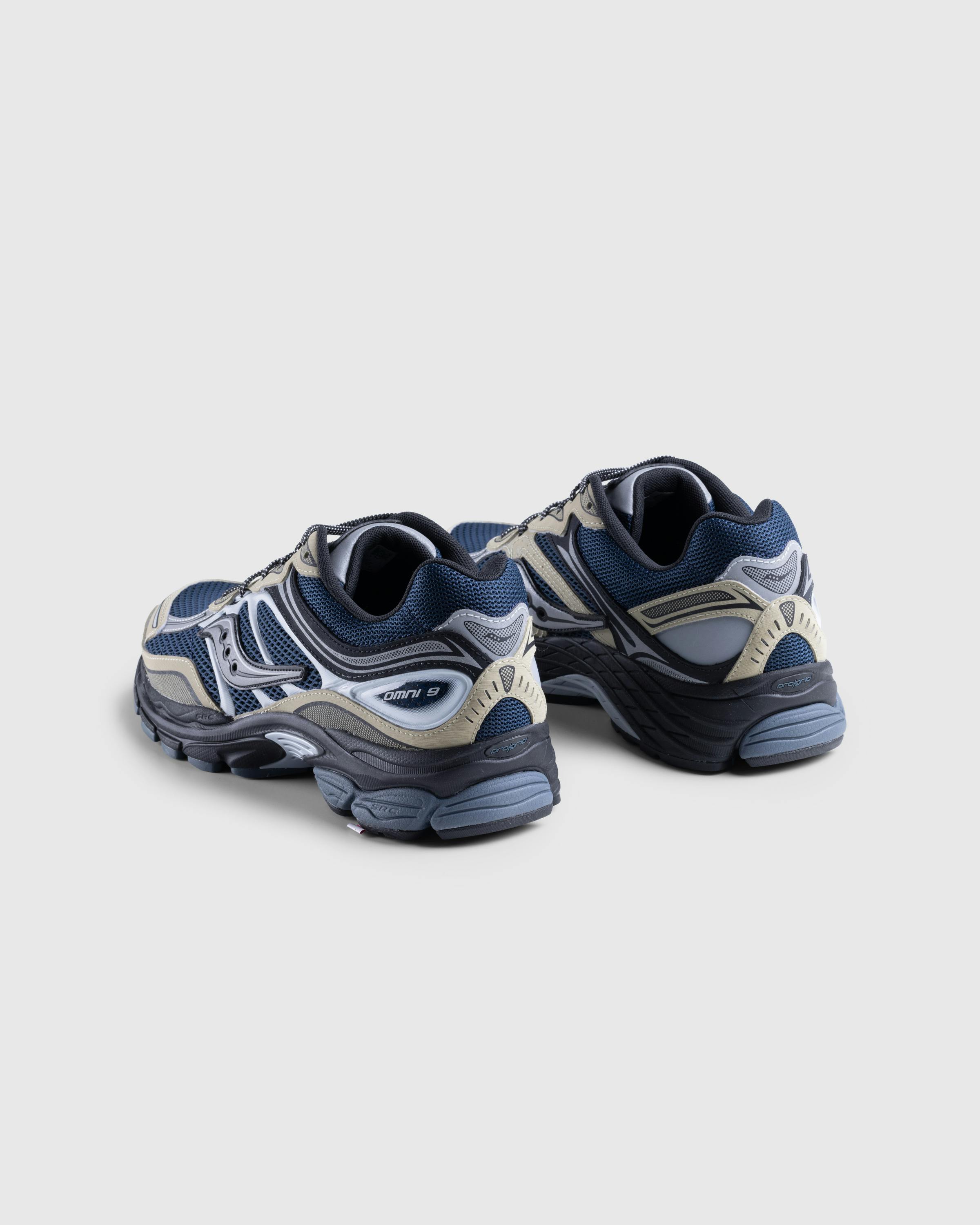 Saucony – ProGrid Omni 9 Blue/Brass - Low Top Sneakers - Blue - Image 4