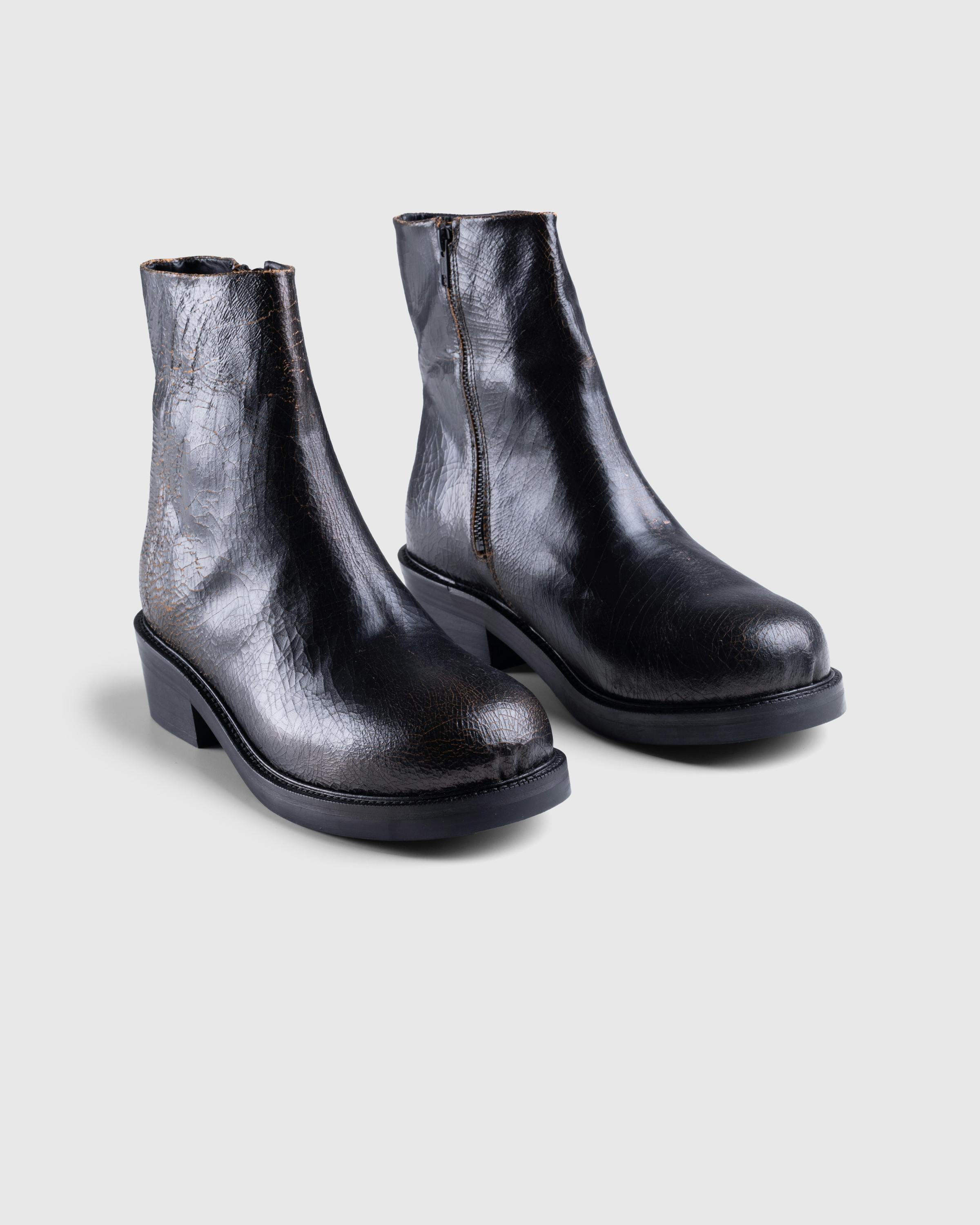 Séfr – Lerato Boot Crackled Leather - Chelsea Boots - Black - Image 3