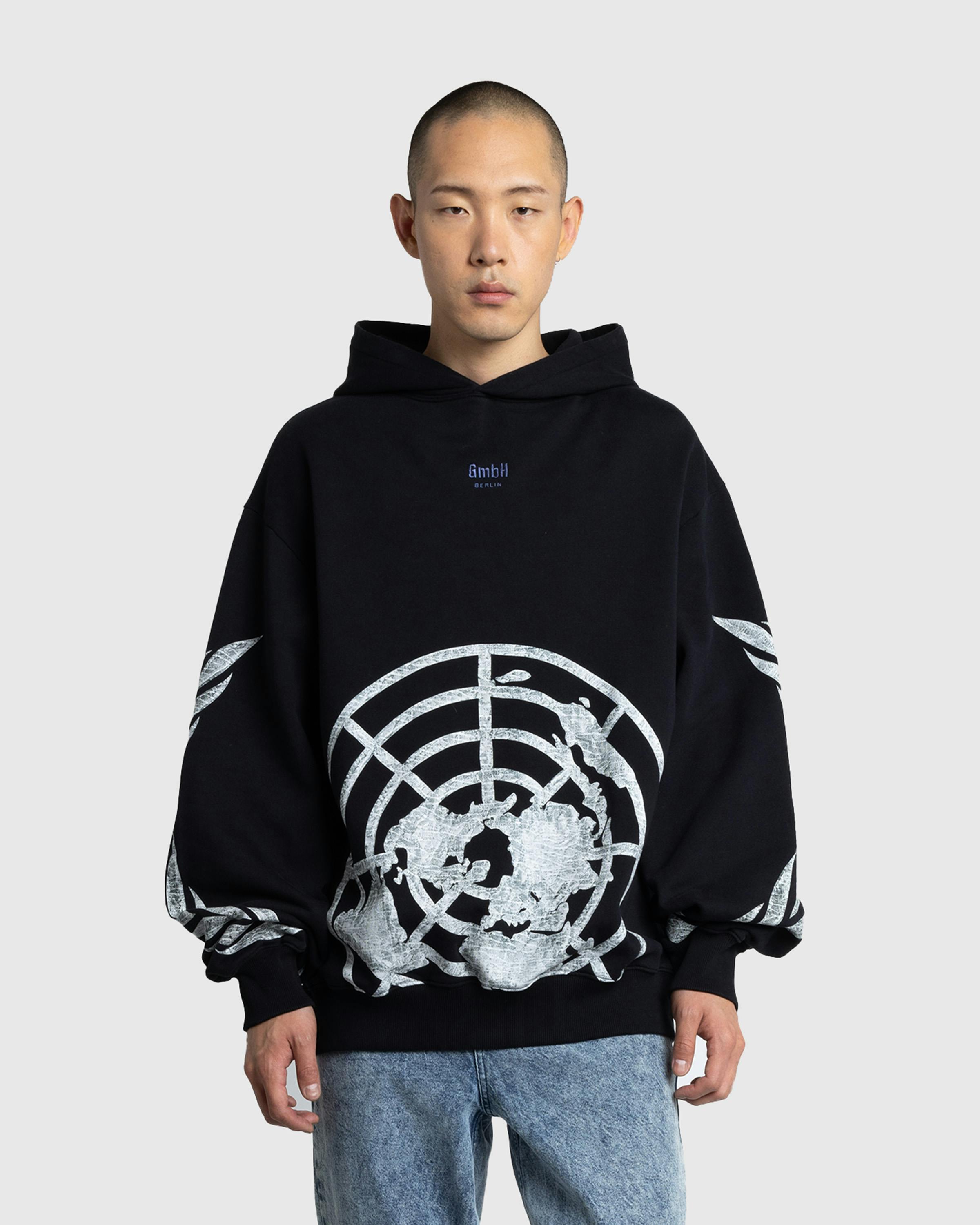 GmbH – H1 UN Organic Cotton Loopback Hoodie Black - Hoodies - Black - Image 2