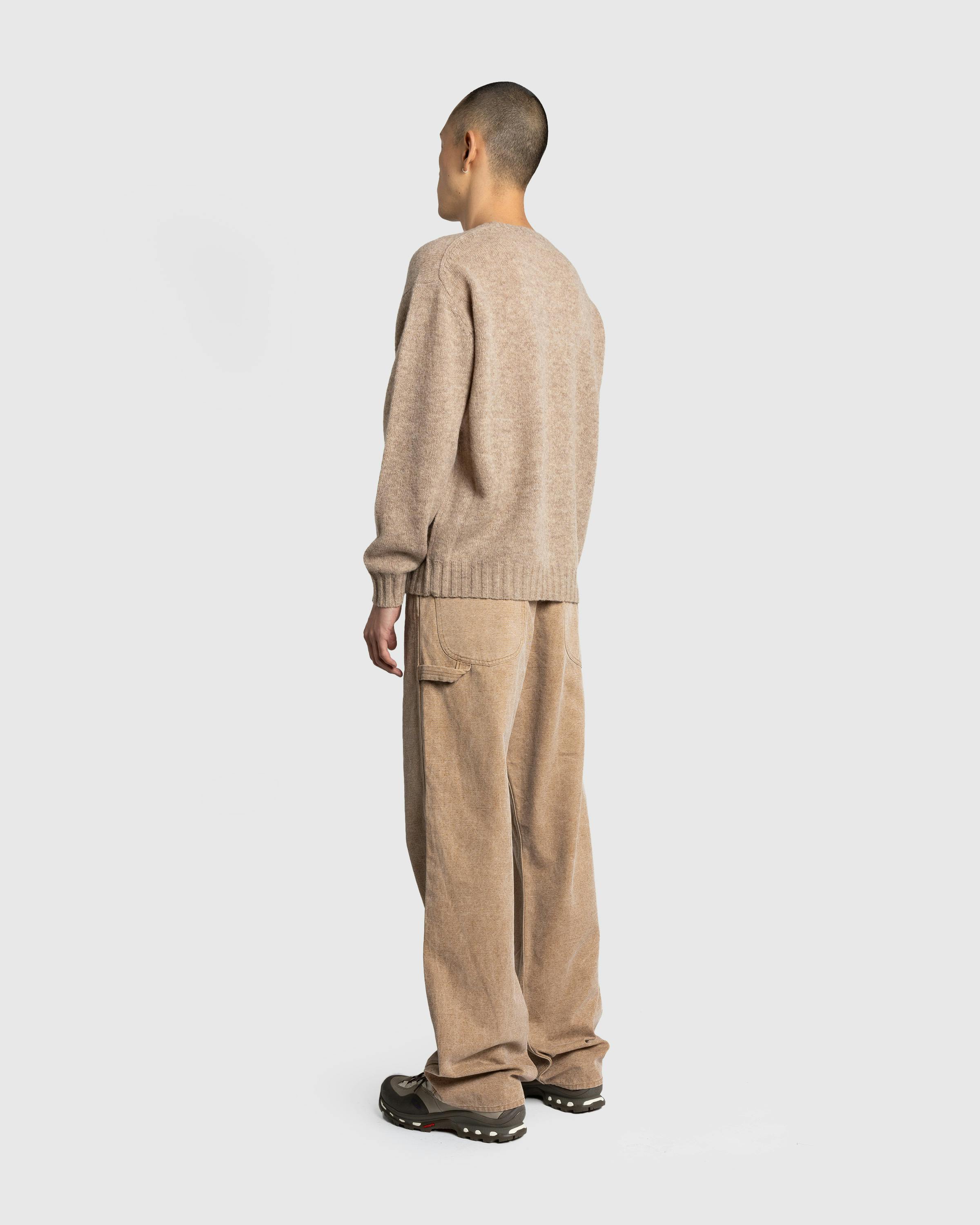 Auralee – Shetland Wool Cashmere Knit P/O Beige - Crewnecks - Image 4