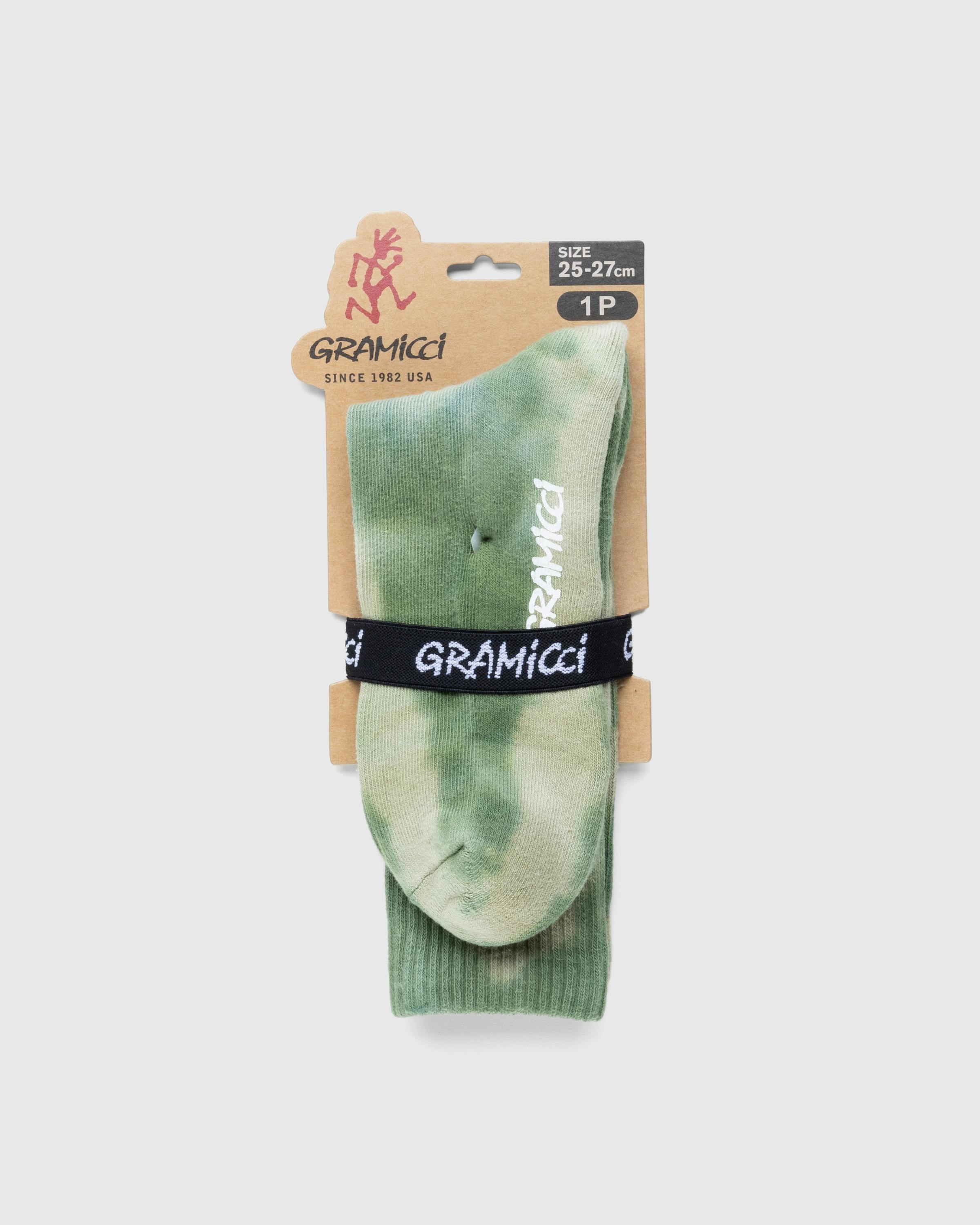 Gramicci – Tie Dye Crew Socks Green - Crew - Green - Image 3