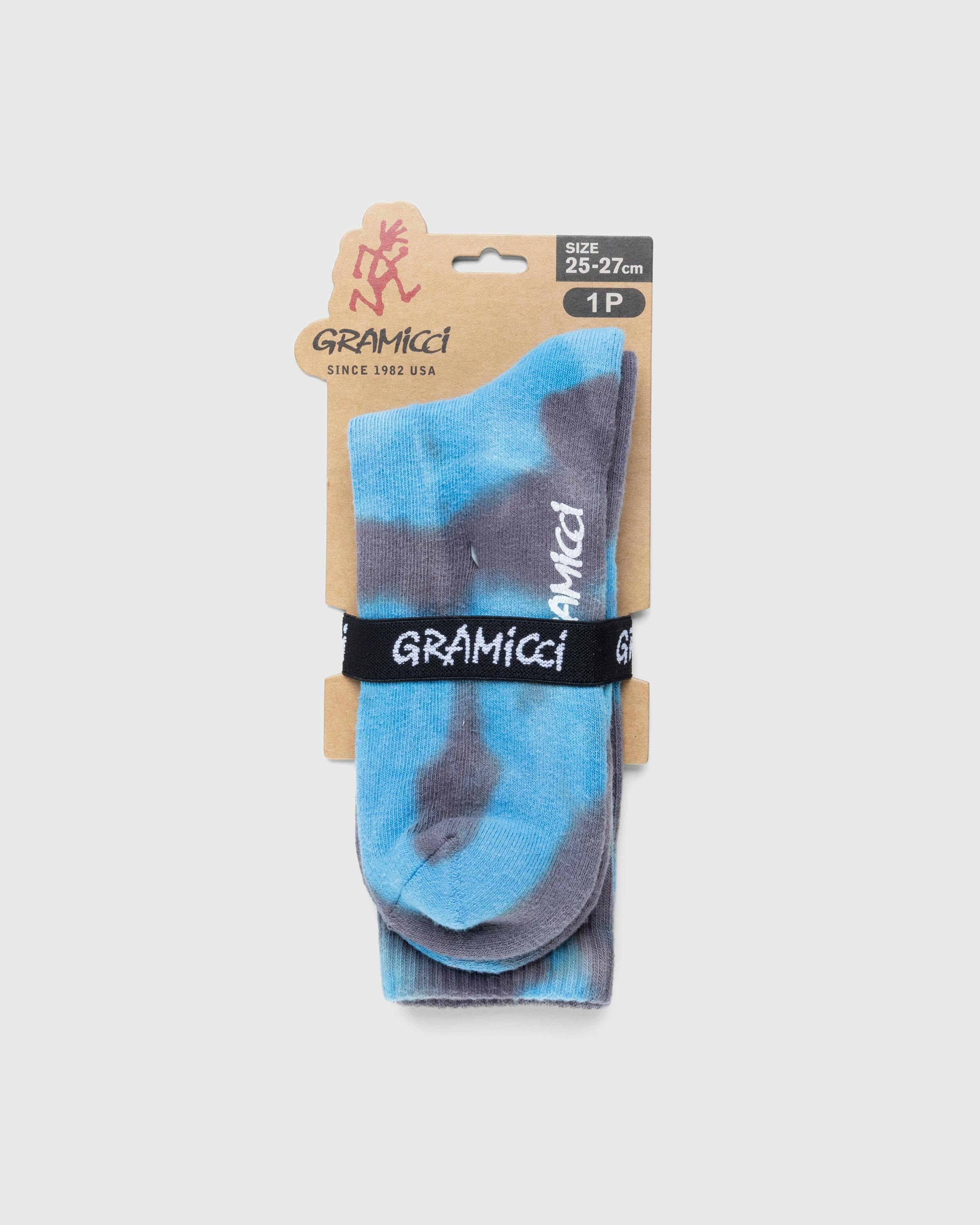 Gramicci – Tie Dye Crew Socks Blue - Crew - Blue - Image 3