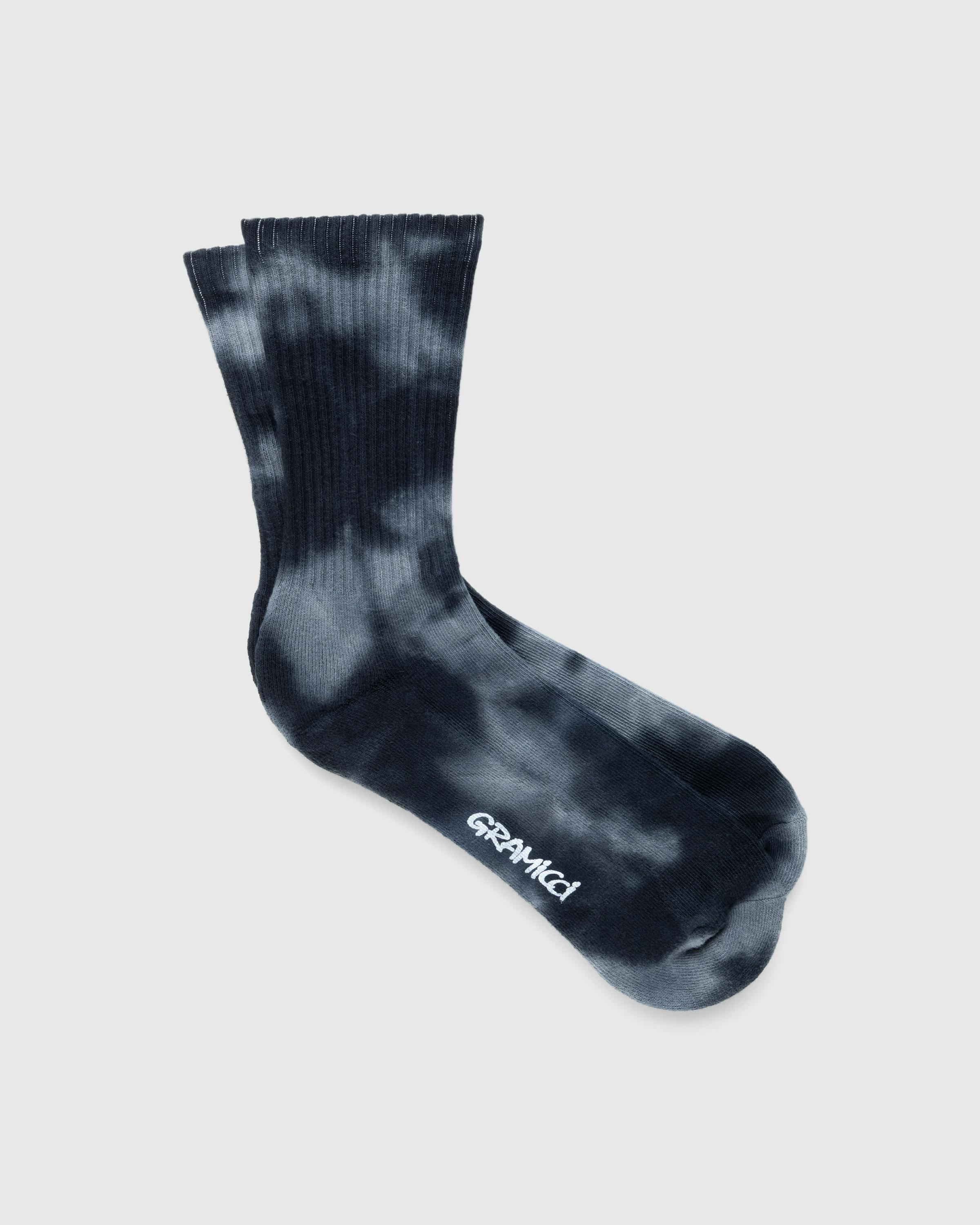 Gramicci – Tie Dye Crew Socks Black - Crew - Black - Image 1