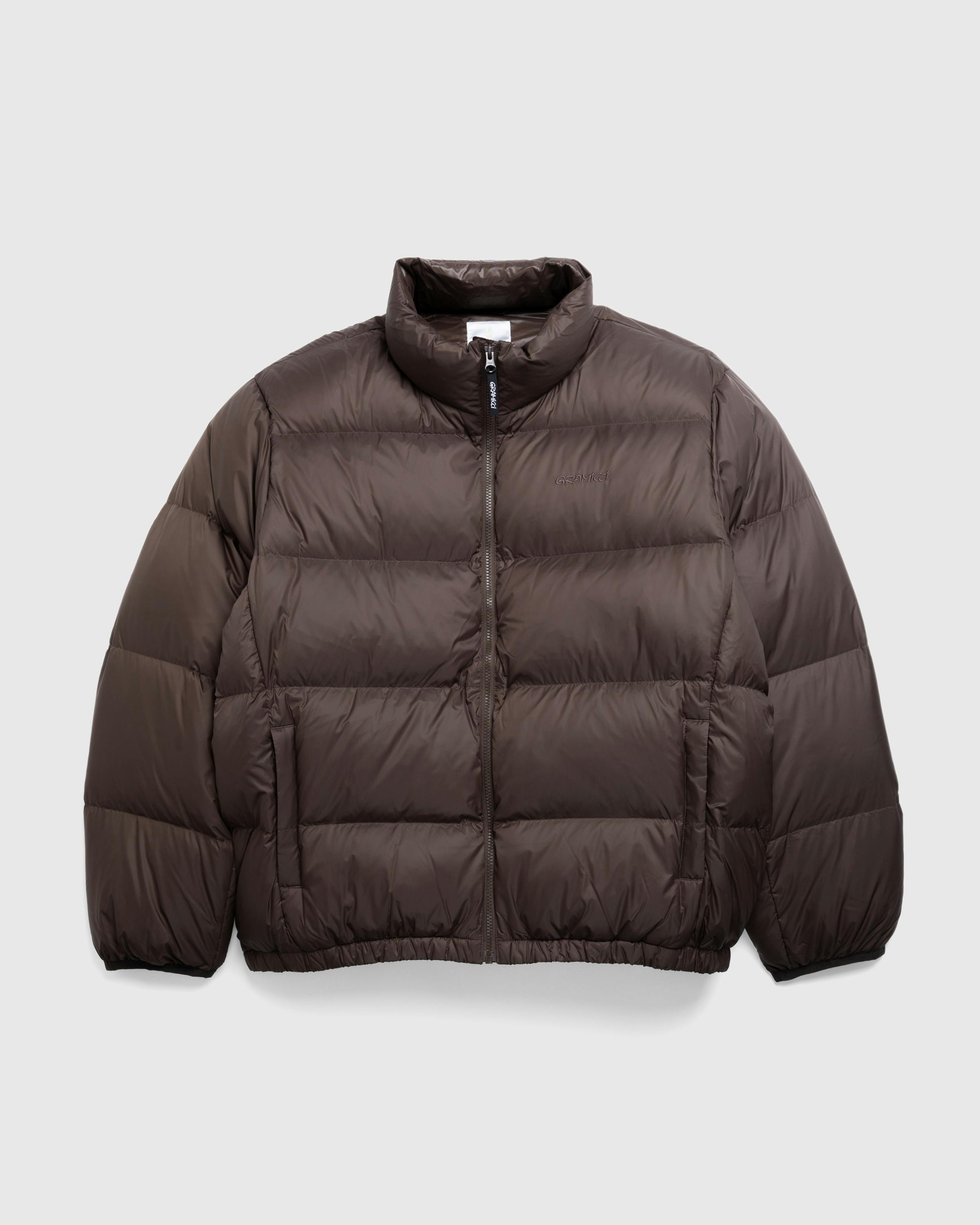 Gramicci – Down Puffer Jacket Dark Brown - Down Jackets - Brown - Image 1