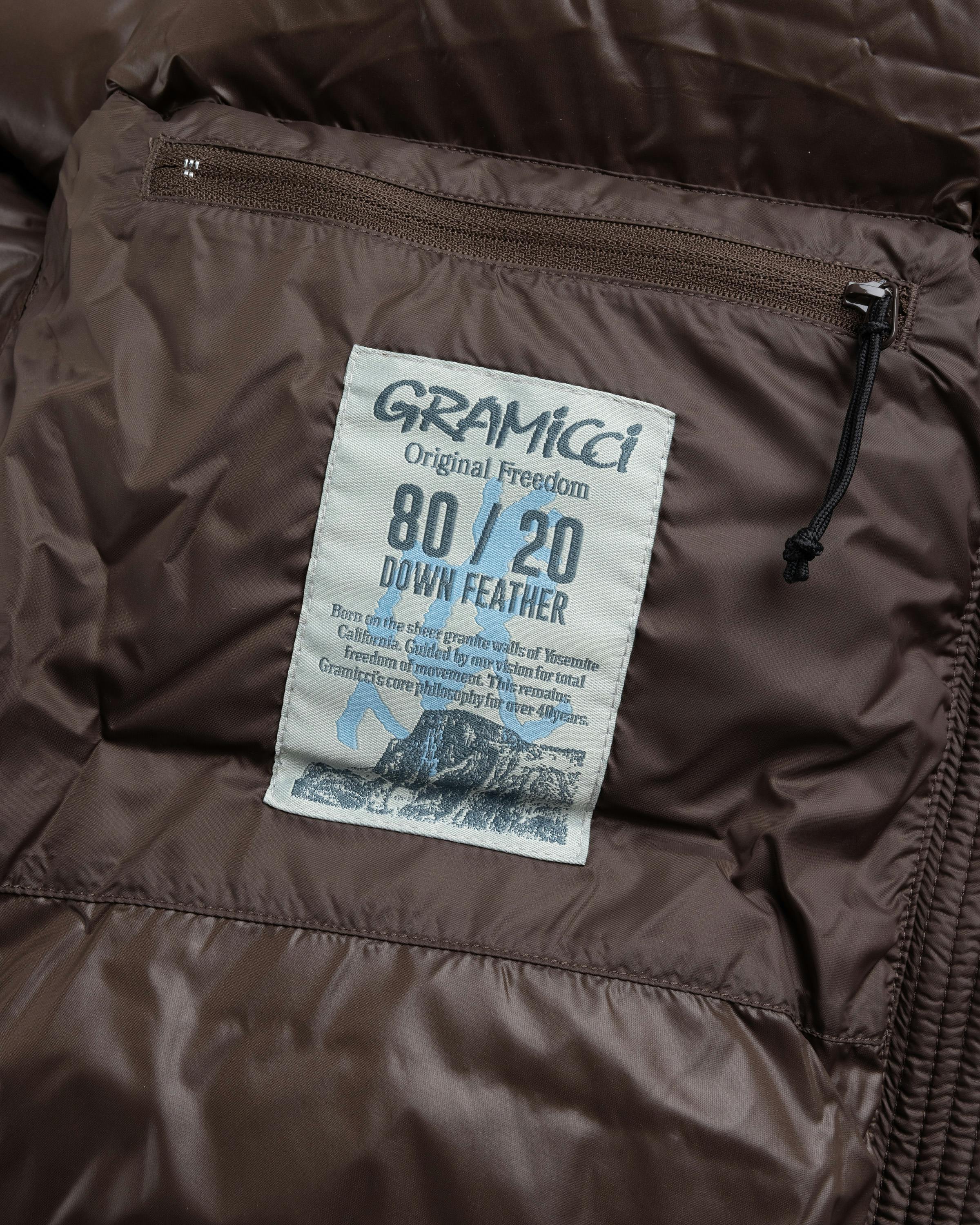 Gramicci – Down Puffer Jacket Dark Brown - Down Jackets - Brown - Image 9