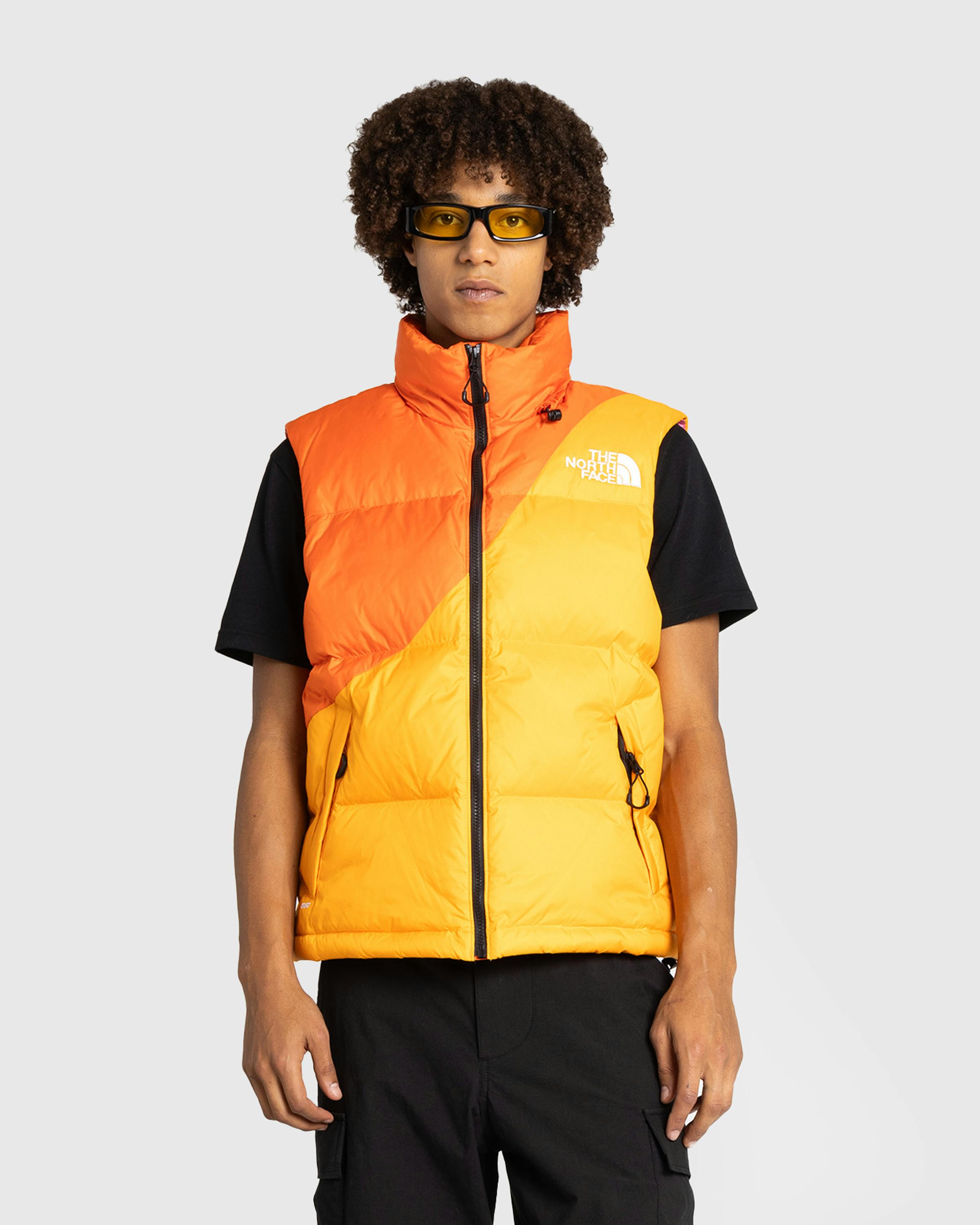 The North Face – M TNF x Yinka Ilori Down Vest Red Orange/Apricot Glaze - Vests - Orange - Image 2